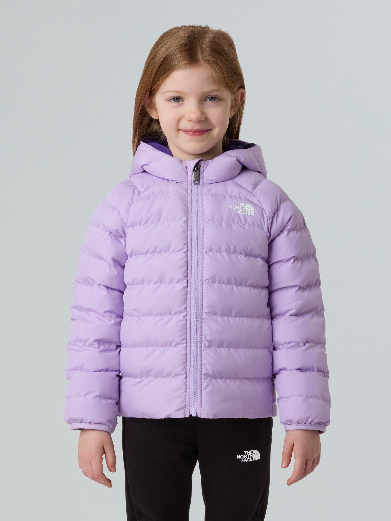 The North Face Kids Reversible Perrito Hooded Jacket - Purple