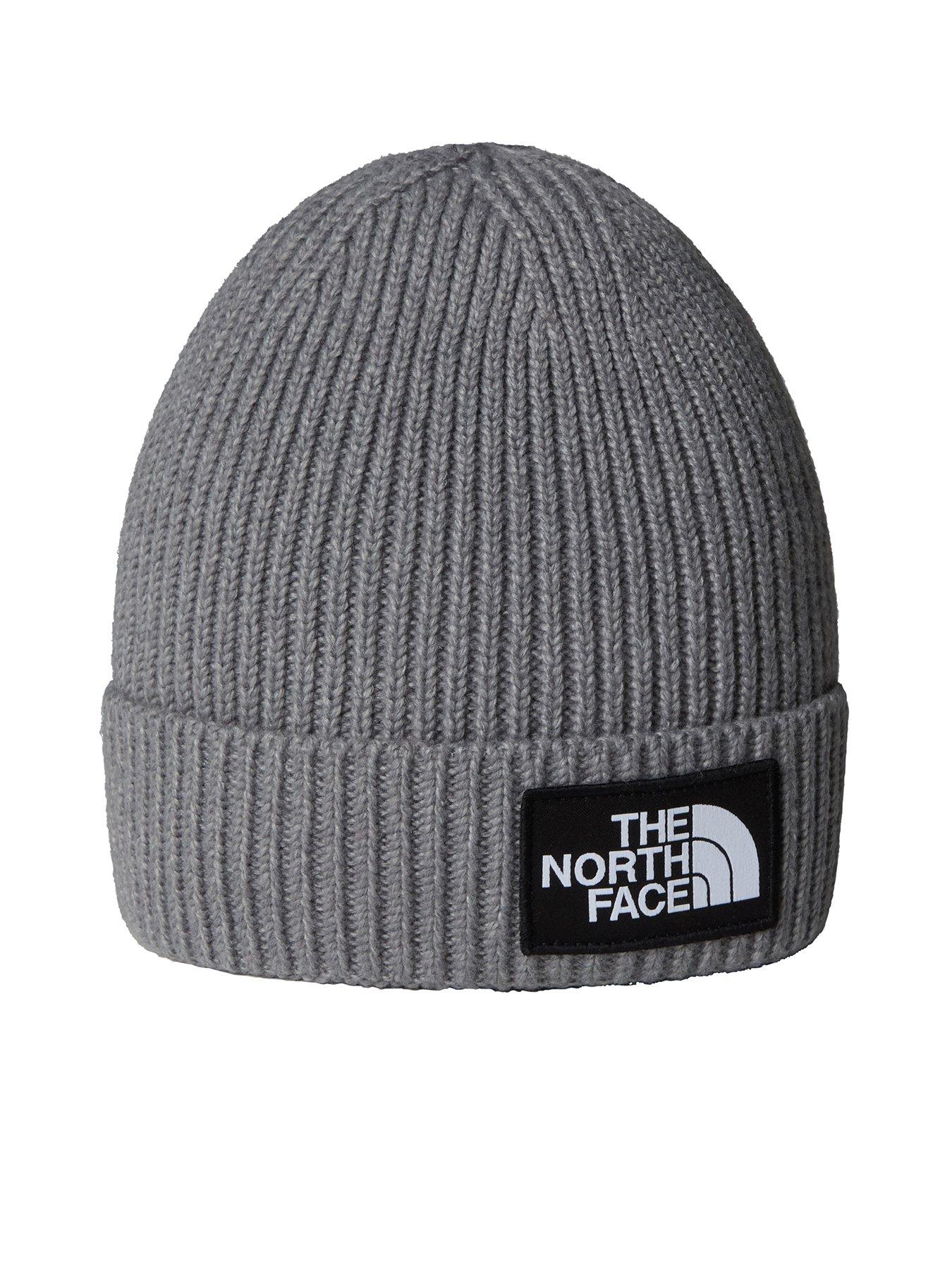 The North Face Kids Logo Box Cuffed Beanie hat - Grey