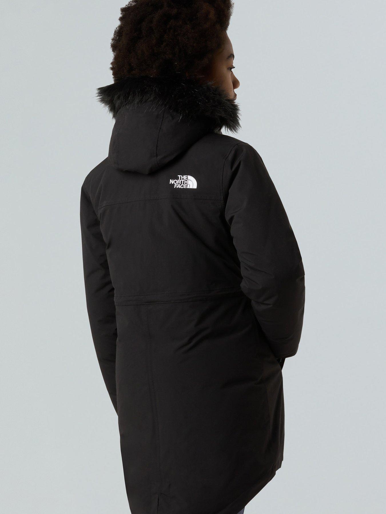 Image 2 of 5 of The North Face Girls Arctic Parka Jacket- Black