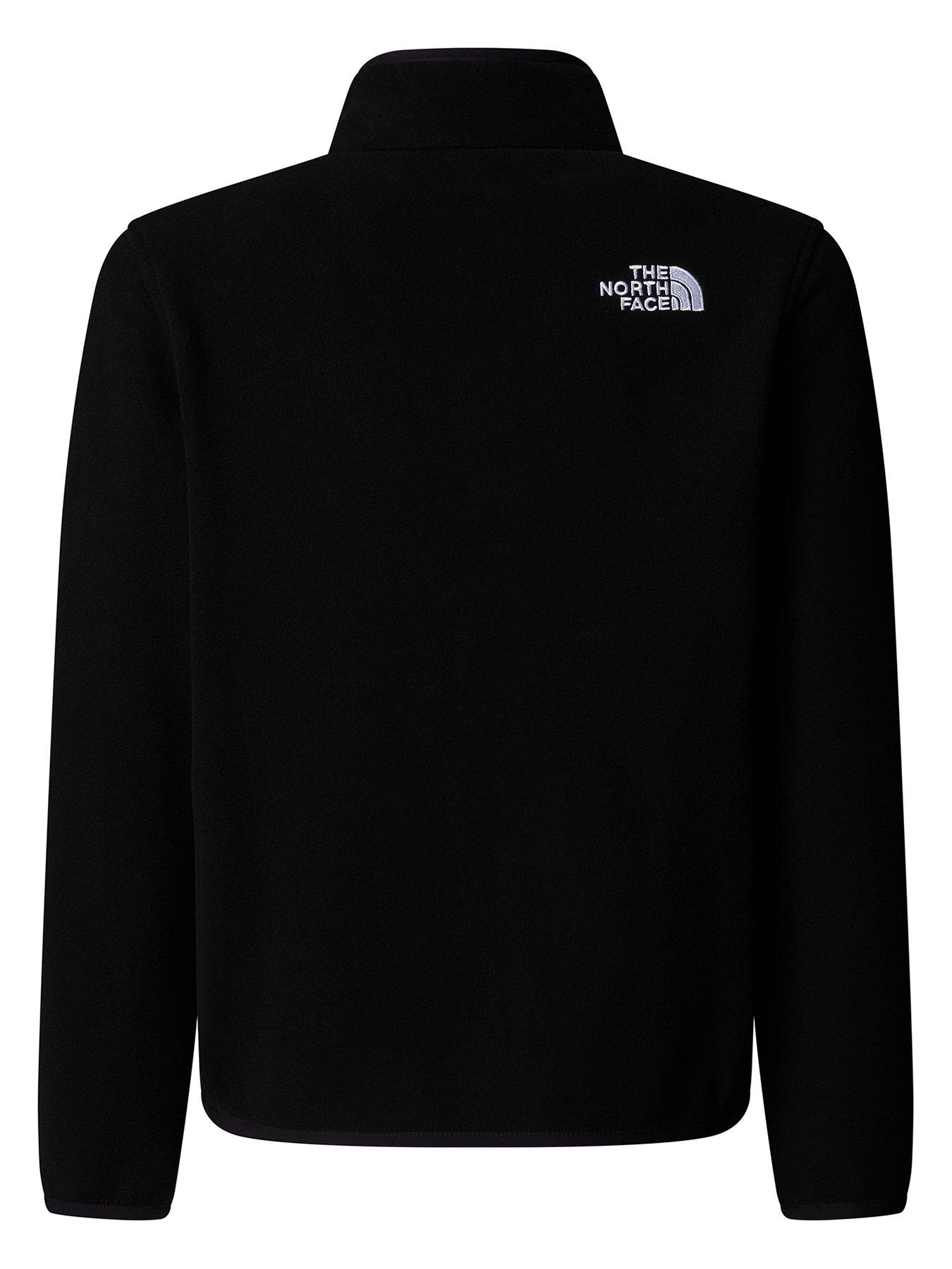 Image 3 of 5 of The North Face Teen Glacier 1/4 Zip Pullover Fleece- Black