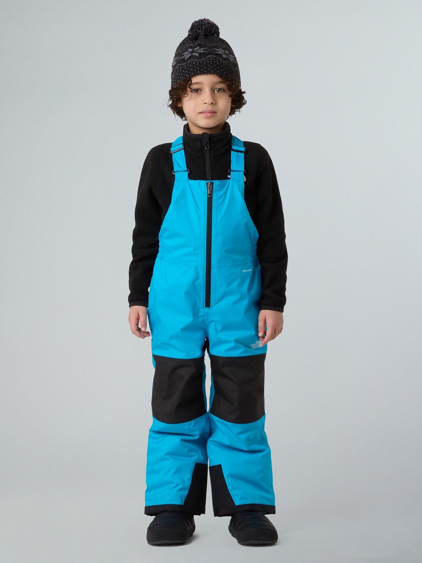 Image 1 of 3 of The North Face Kids Freedom Insulated Ski Bib Trousers- Blue