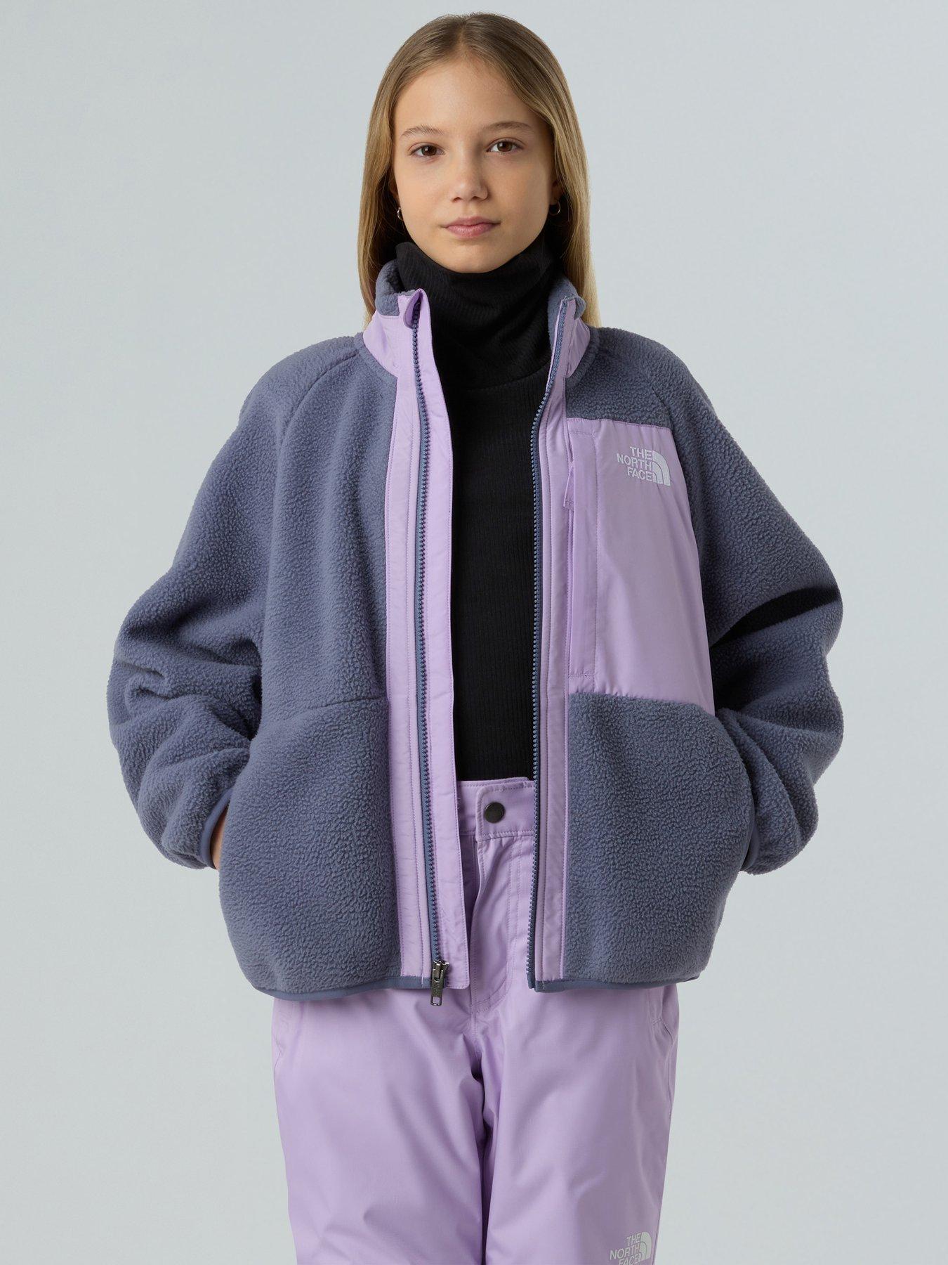 Image 6 of 6 of The North Face Girls Yumiori Full Zip Jacket - Grey