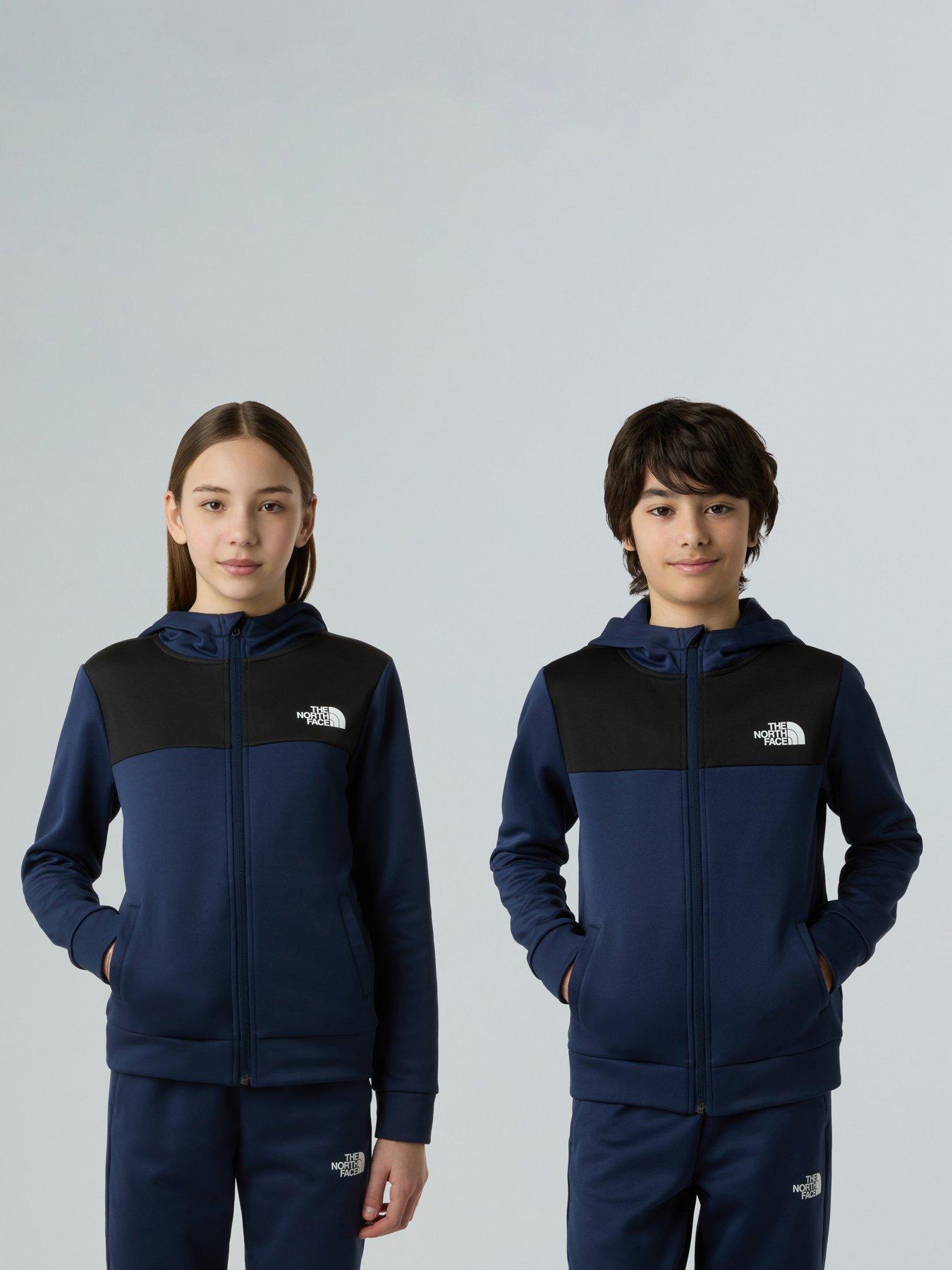 Image 1 of 4 of The North Face Teen Reaxion Full Zip Hoodie - Navy