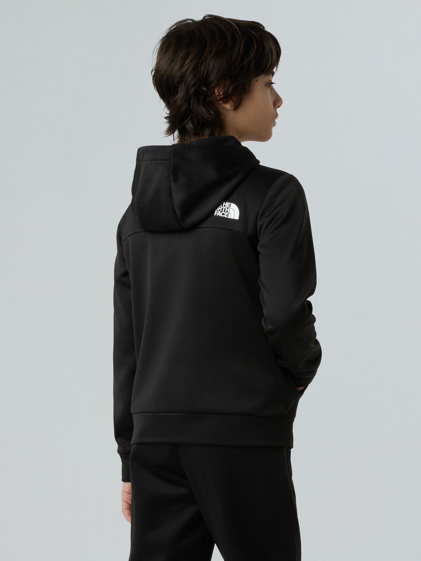 Image 2 of 4 of The North Face Teen Reaxion Full Zip Hoodie - Black