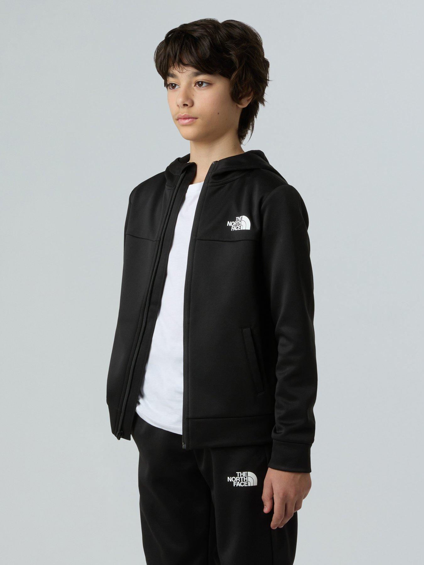 Image 4 of 4 of The North Face Teen Reaxion Full Zip Hoodie - Black