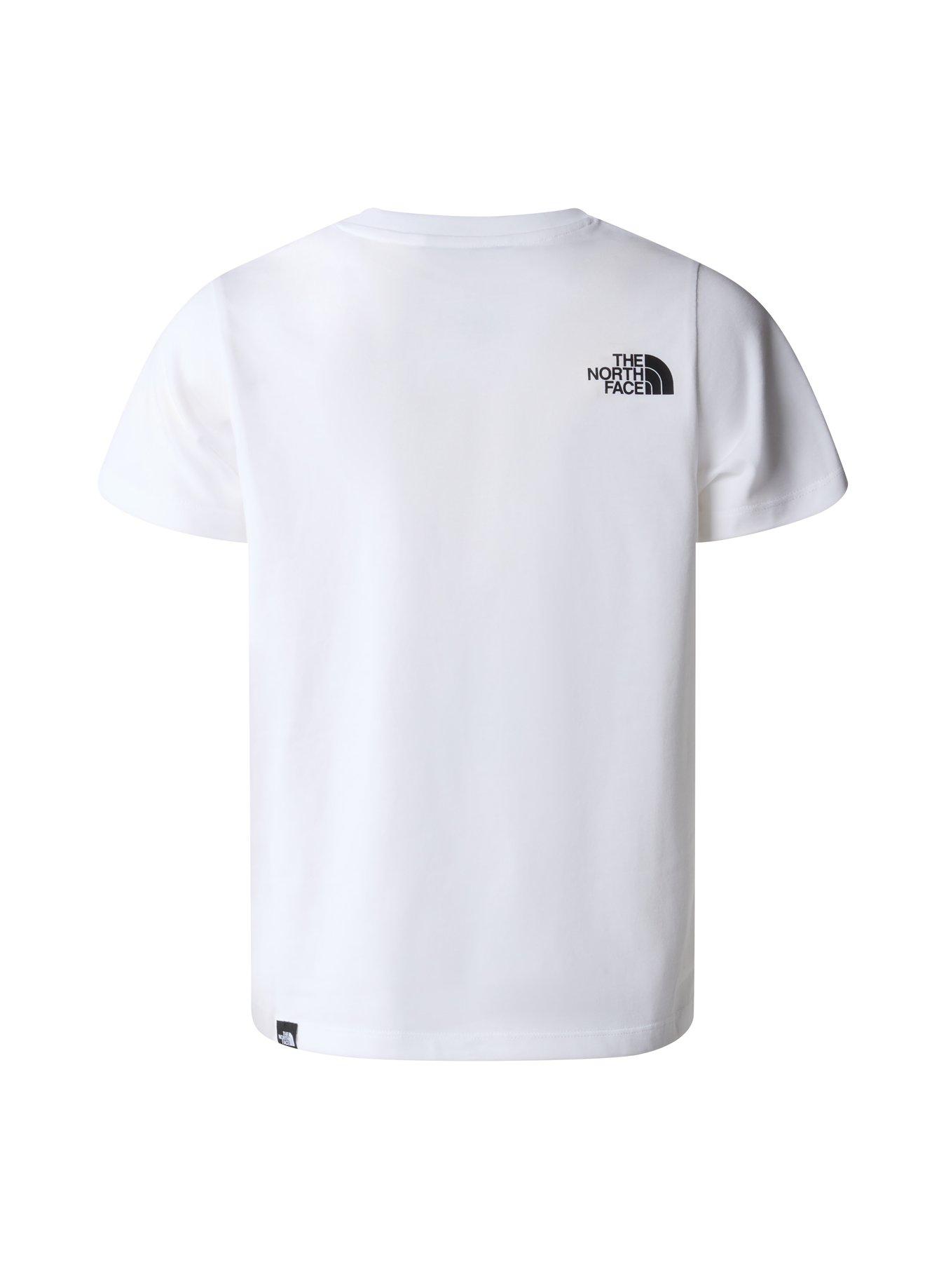 Image 2 of 2 of The North Face Teen Short Sleeve Simple Dome T-Shirt - White