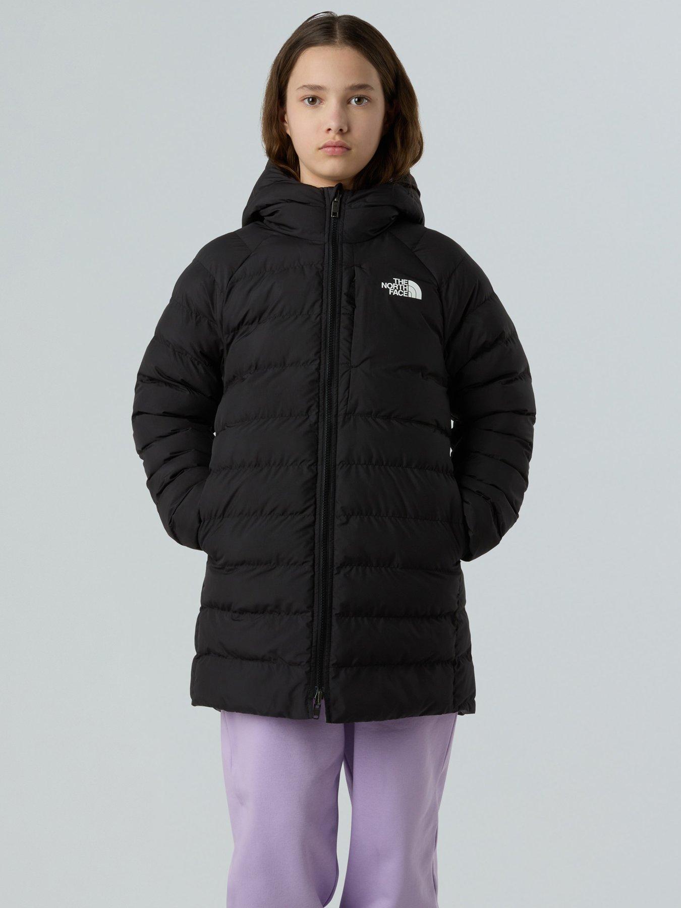 The North Face Girls Reversible Perrito Parka Jacket - Black
