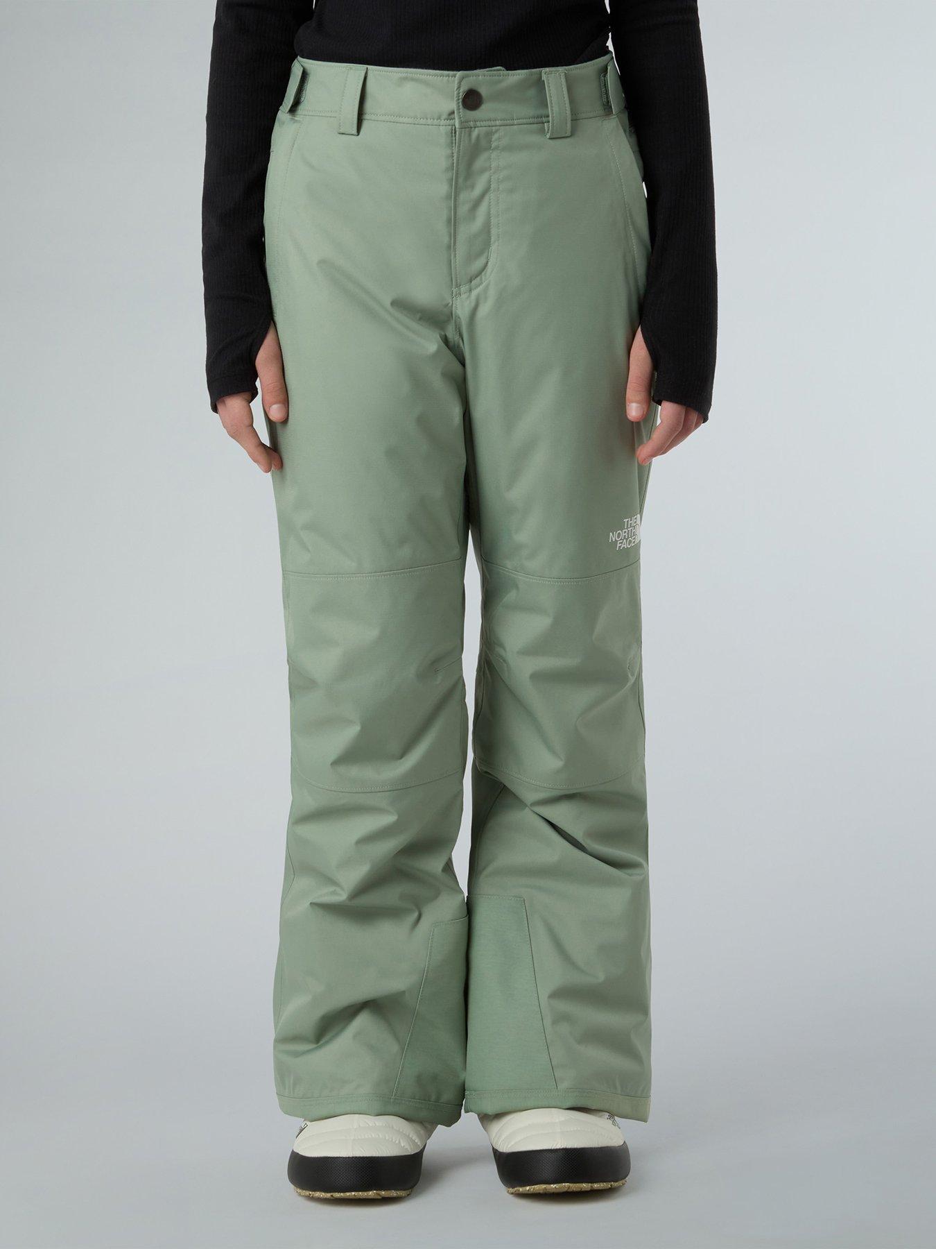 The North Face Girls Freedom Insulated Ski Pant, Green, Size 2Xl=18 Years+
