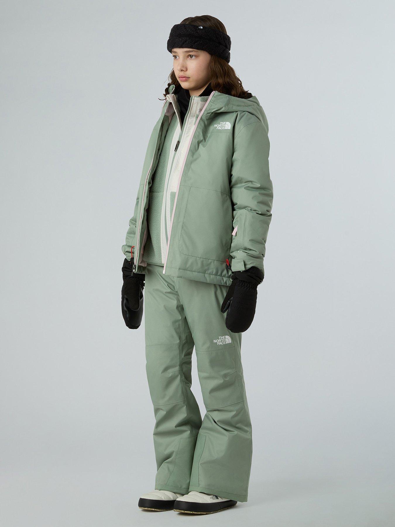 Image 2 of 3 of The North Face Girls Freedom Insulated Ski Pant - Green