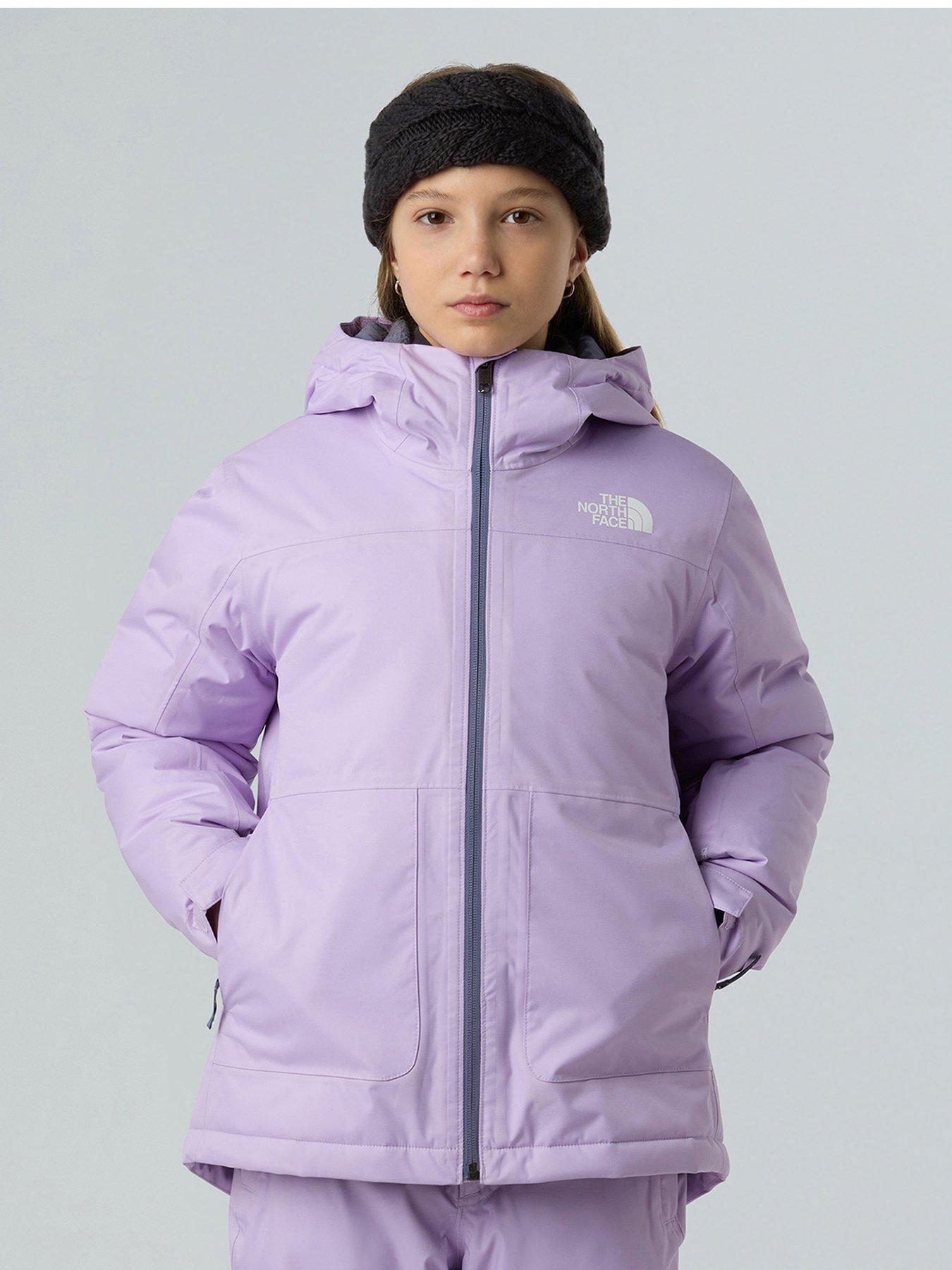 The North Face Girls Freedom Insulated Ski Jacket, Purple, Size L=12 Years