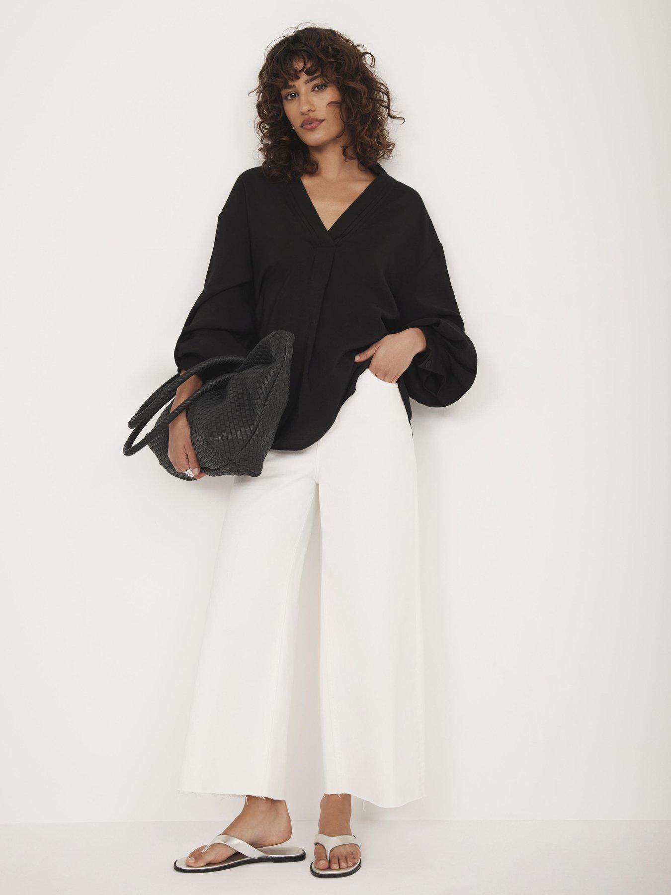 undefined Throw On Blouse - Black