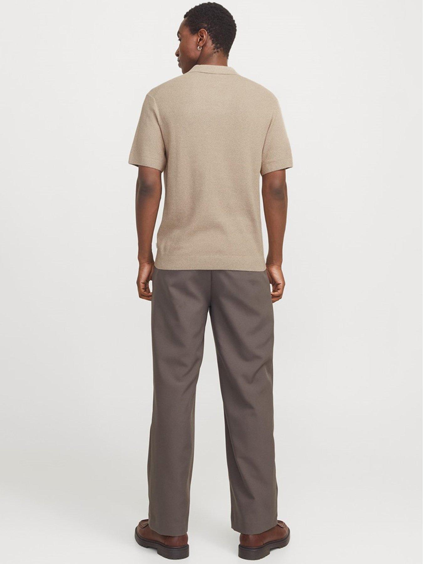 Image 2 of 6 of Jack & Jones Jack &amp; Jones Premium Knitted Polo Shirt - Beige