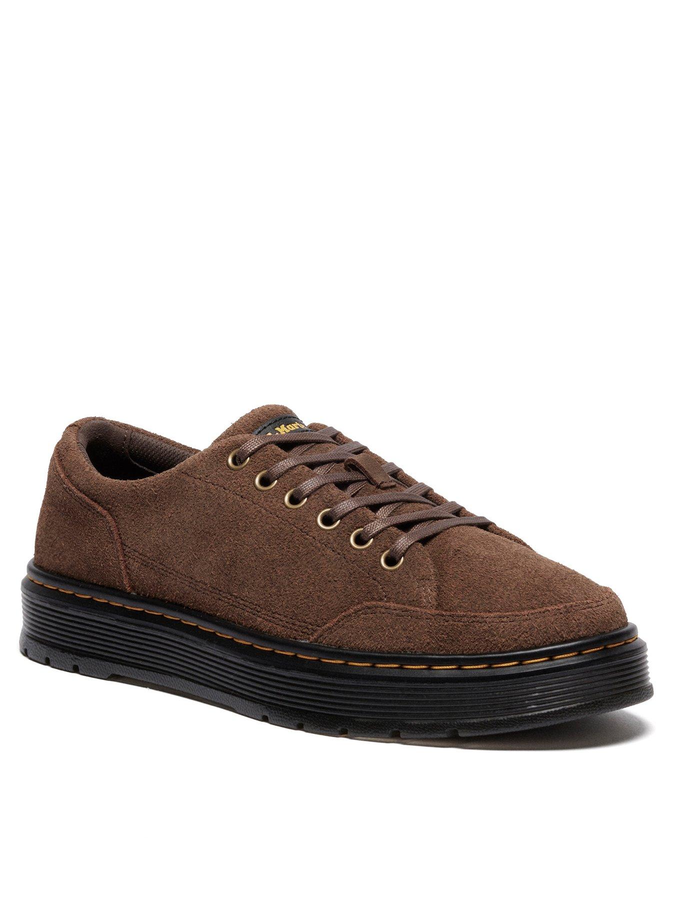 Dr Martens Dr Brookline 6 Eye 6 Eye Bronx Suede Lace Up Shoe - Dark Brown