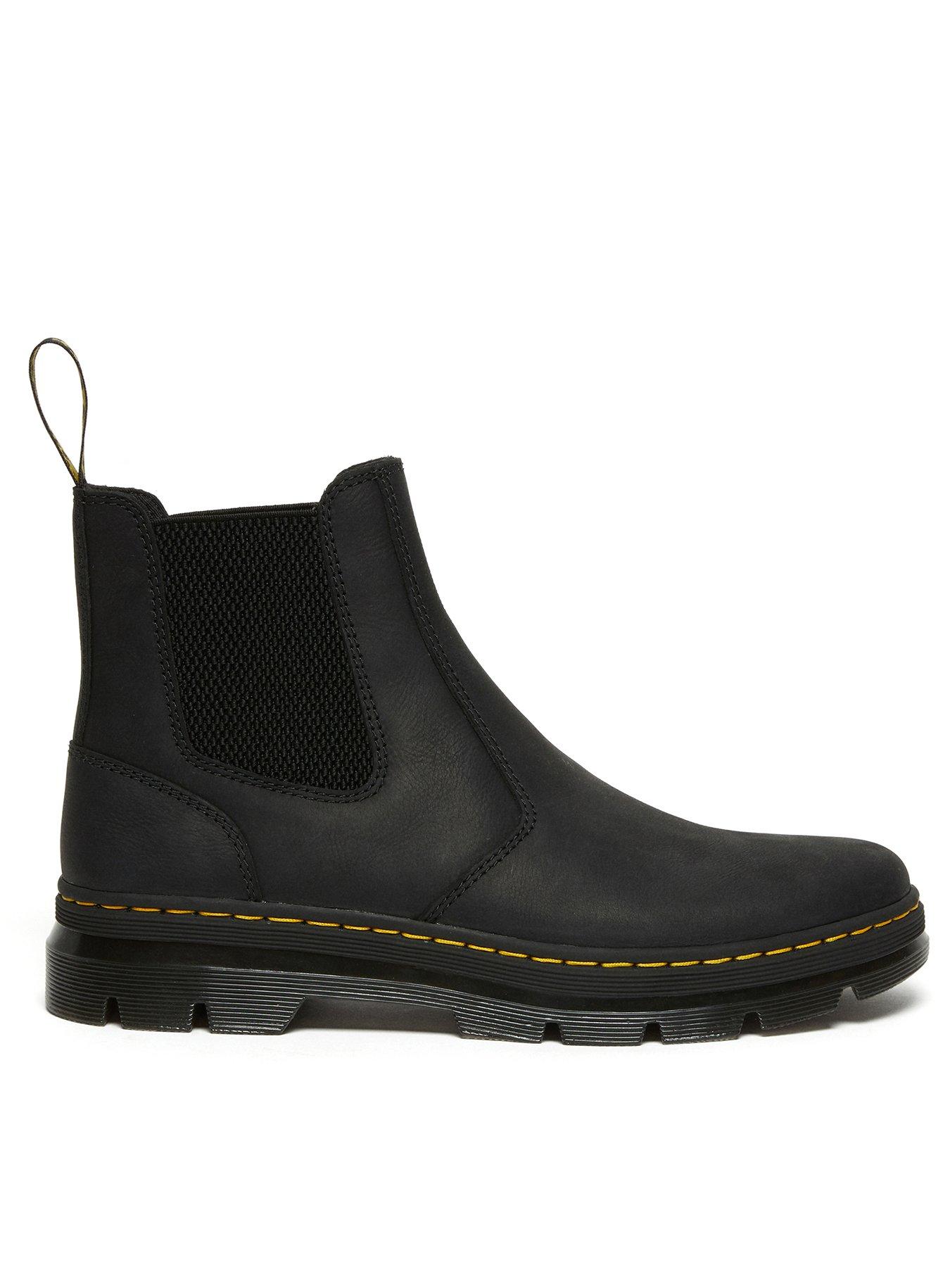 Dr Martens Embury Crazy Horse Leather Casual Boots Black Very