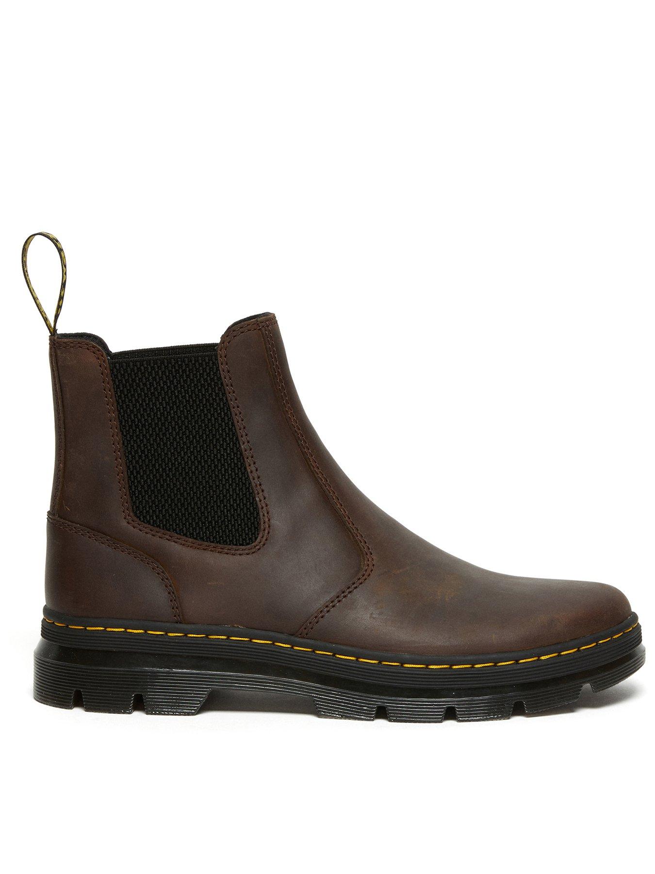 Dr Martens Embury Crazy Horse Leather Casual Boots - Dark Brown