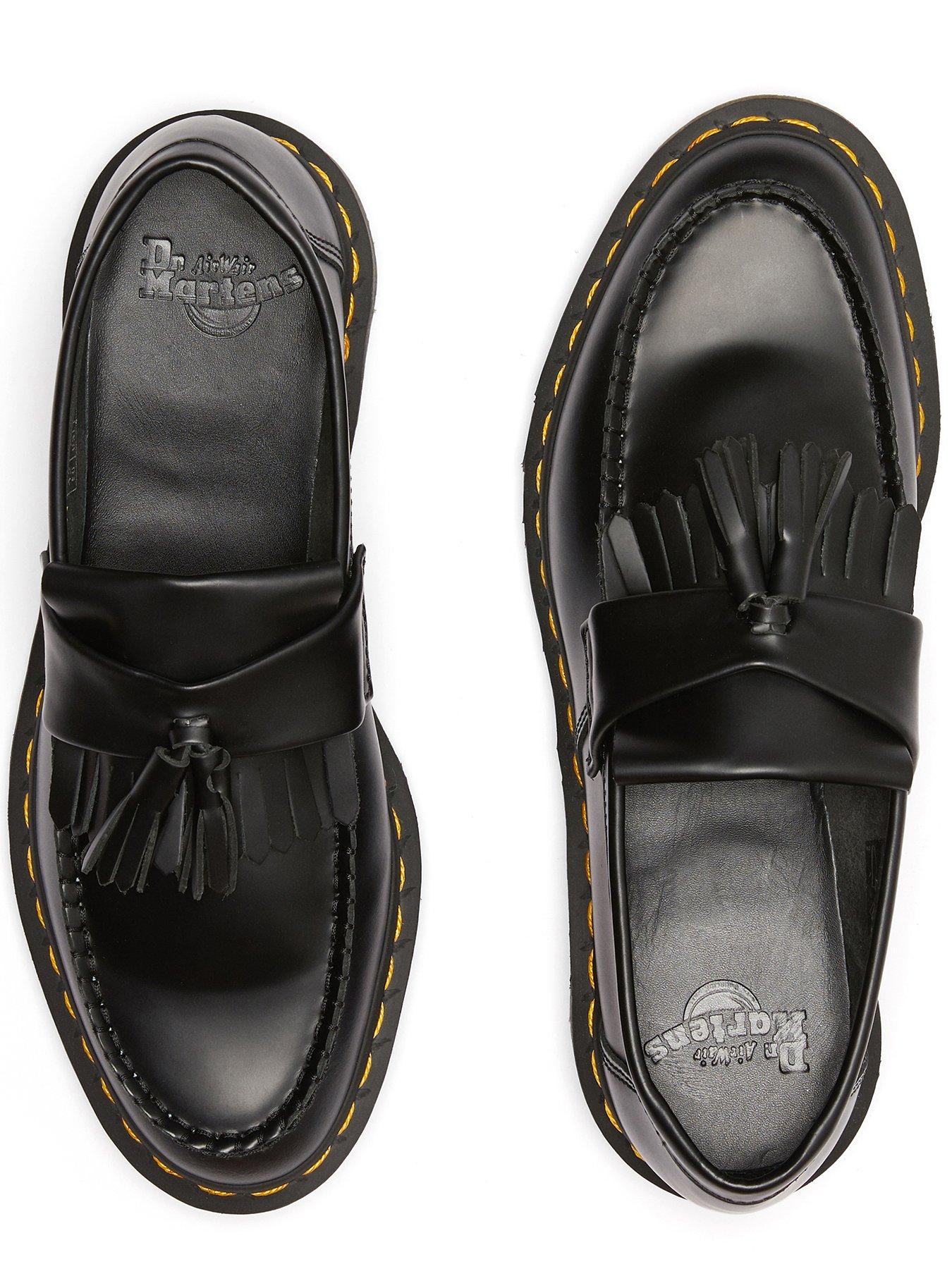 Image 4 of 6 of Dr Martens Adrian Smooth Leather Tassel Loafers - Black