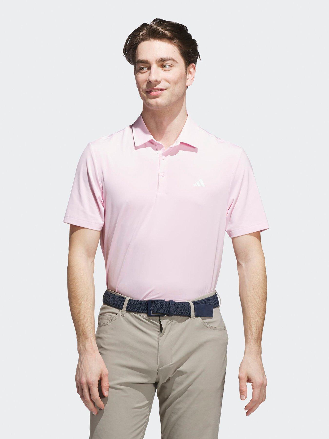 adidas Mens Golf Ultimate 365 Polo, Pink, Size S, Men