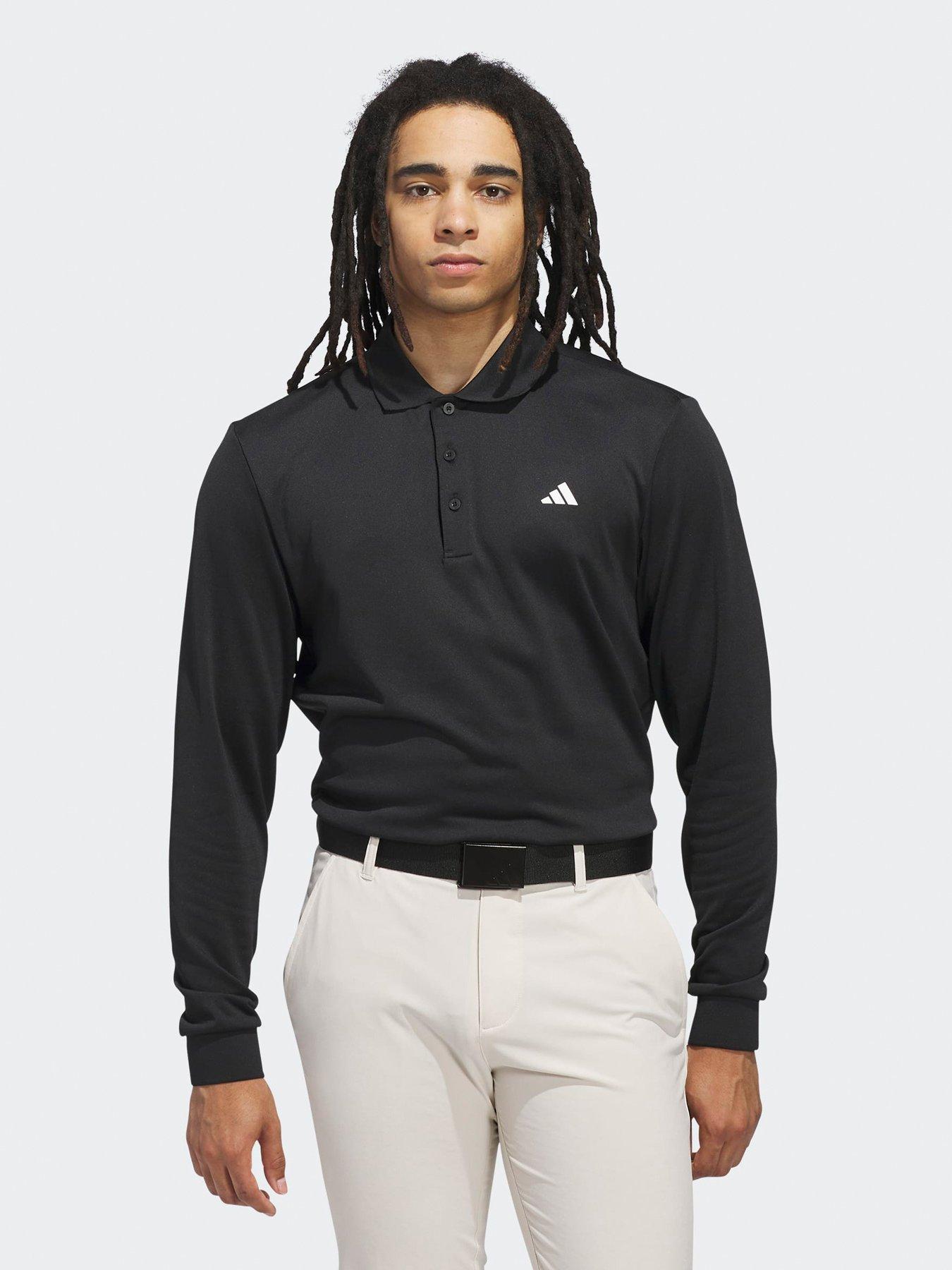 undefined Mens Golf Ultimate Long Sleeve Polo - Black