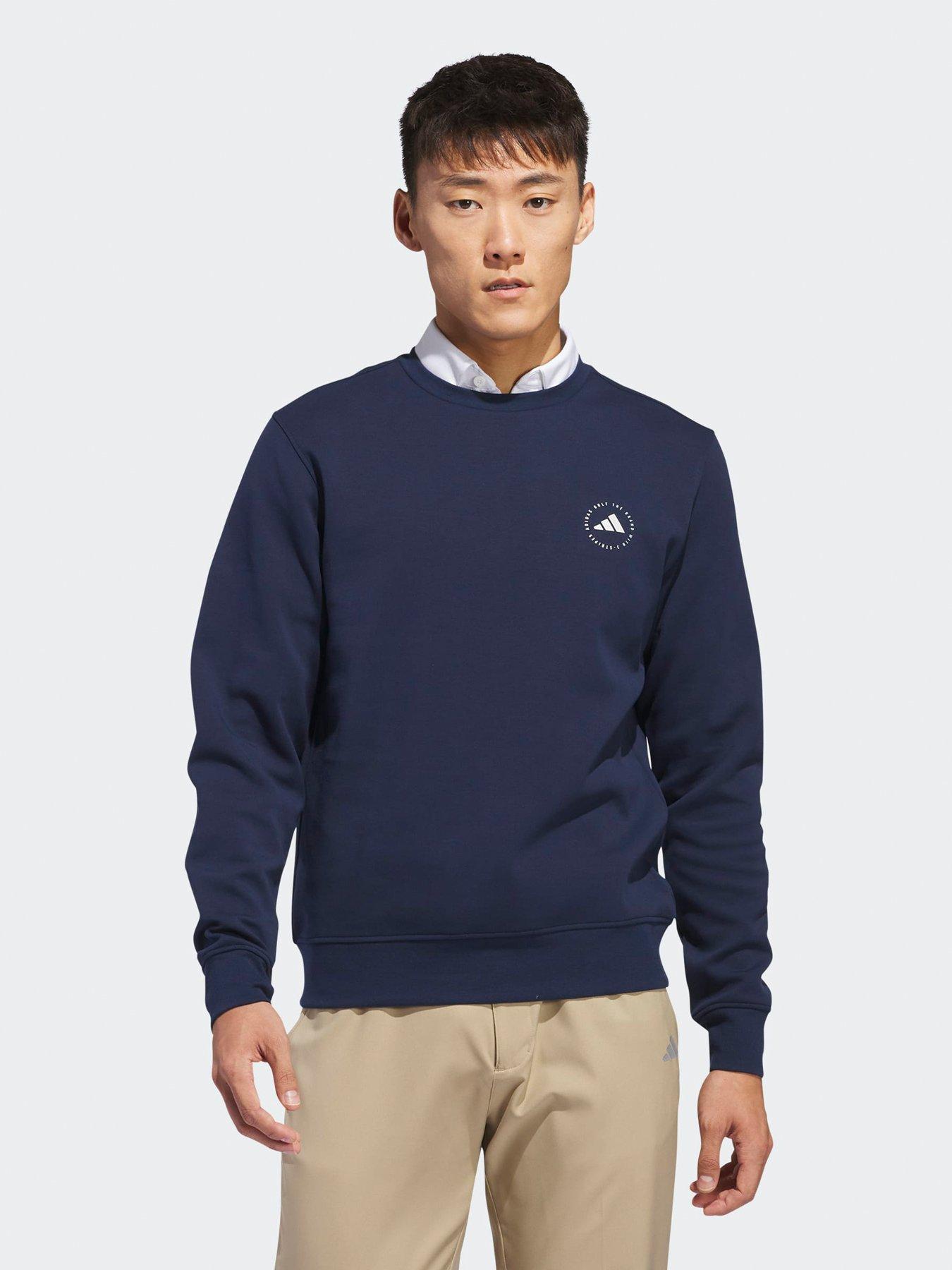 adidas Mens Golf Core Crew Sweater - Navy