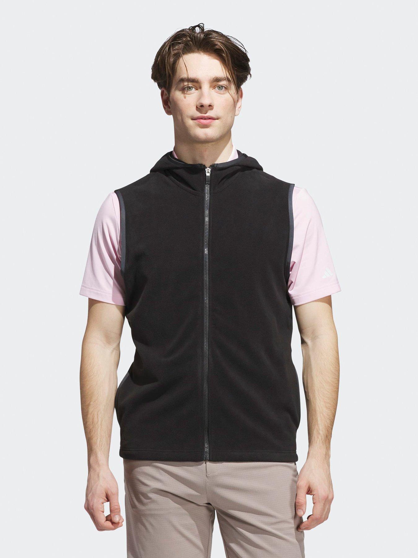 adidas Mens Golf Ultimate Hoodie Vest - Black