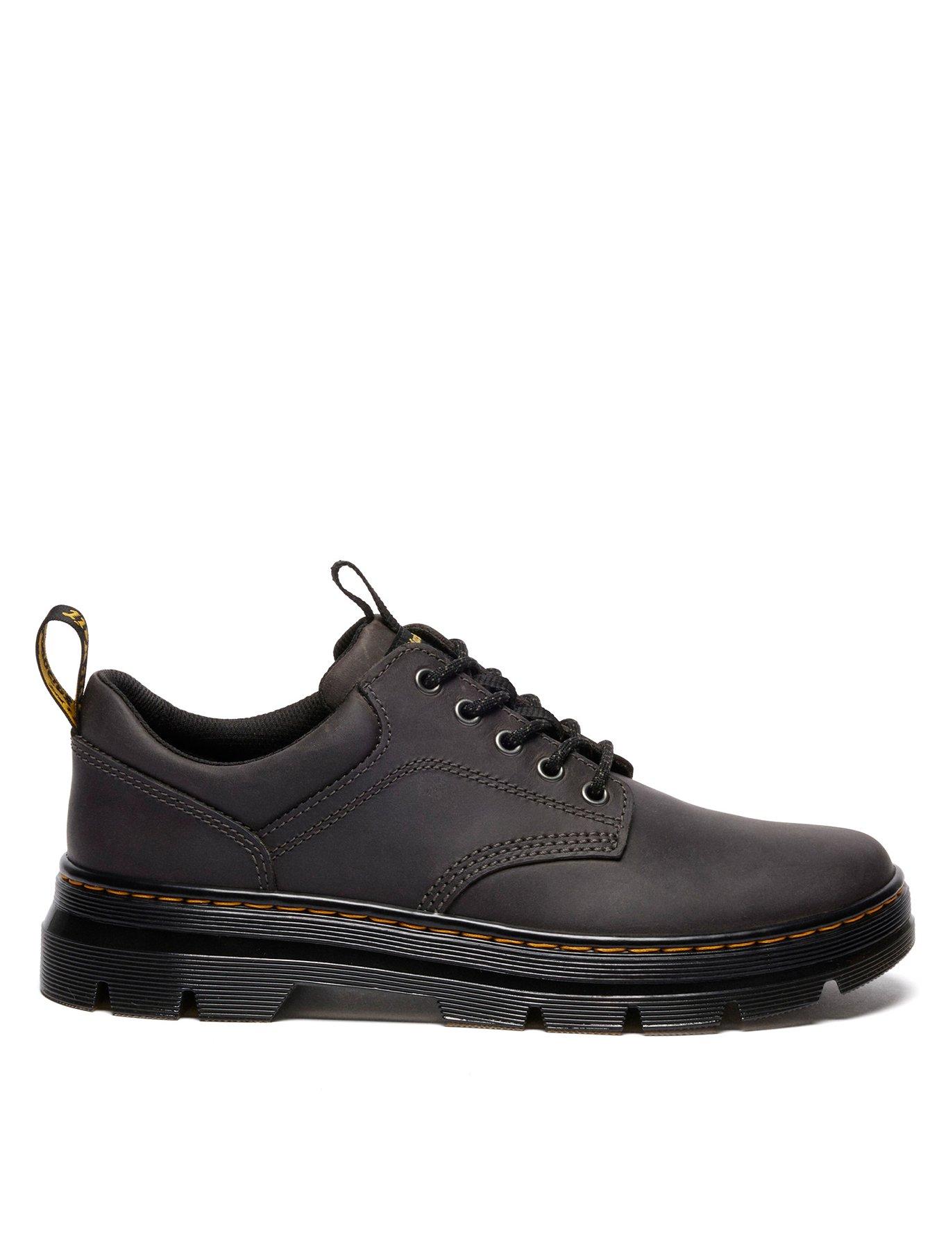 Dr Martens Reeder Wyoming Leather Lace Up Utility Shoes Dark