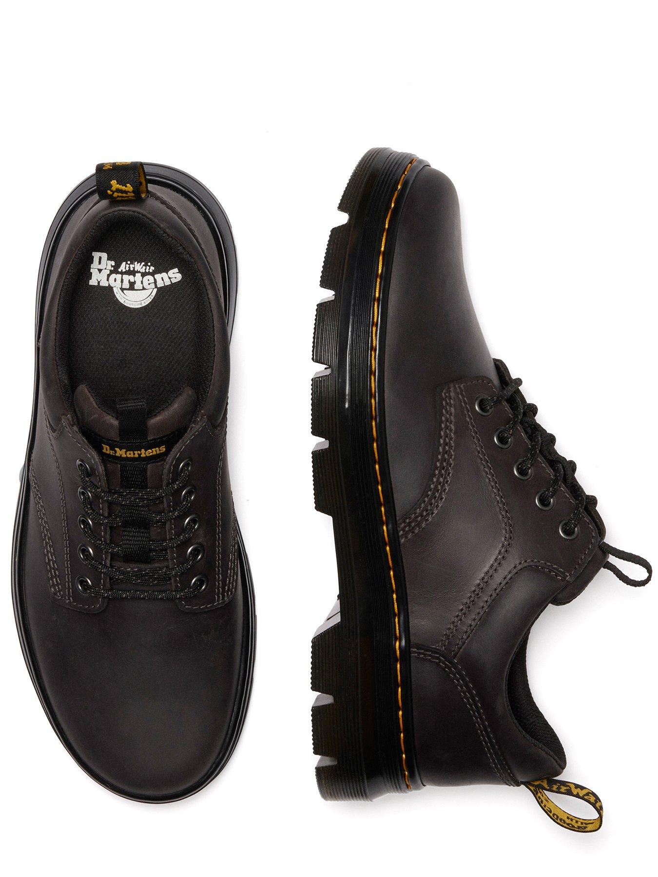 Dr Martens Reeder Wyoming Leather Lace Up Utility Shoes Dark