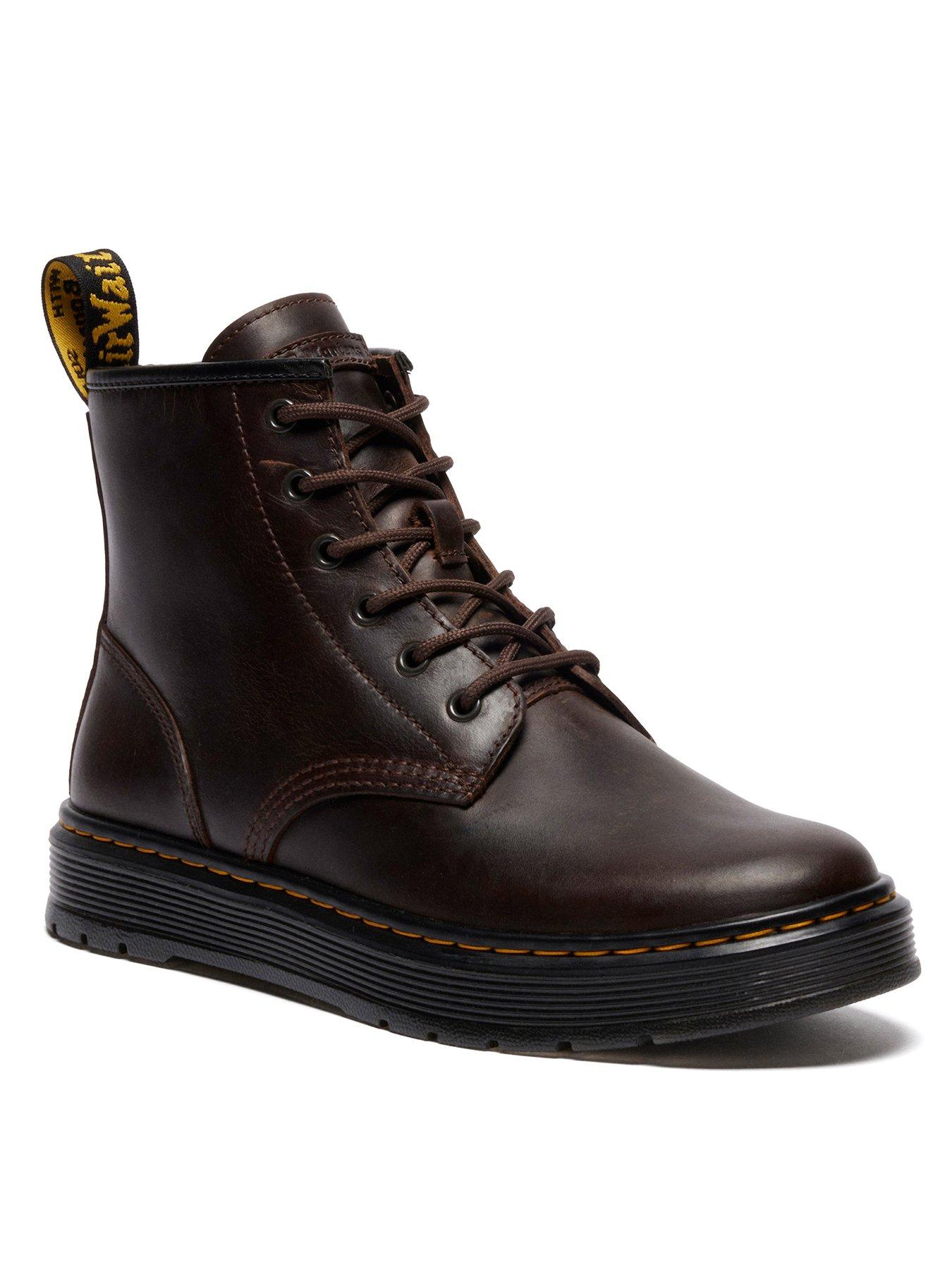 Image 2 of 7 of Dr Martens Dr Brookline Chukka 6 Eye Crazy Horse Boot - Dark Brown
