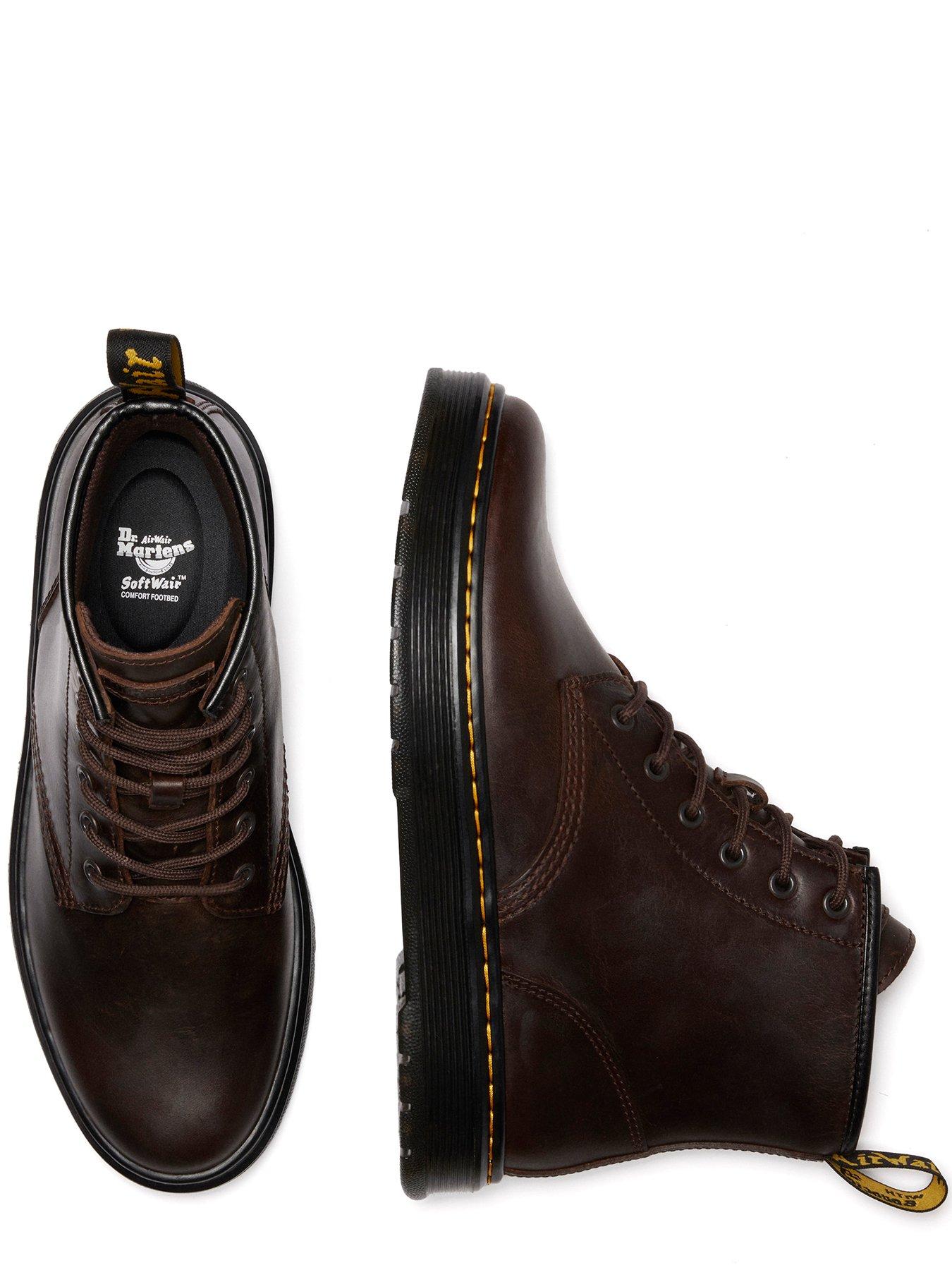 Image 4 of 7 of Dr Martens Dr Brookline Chukka 6 Eye Crazy Horse Boot - Dark Brown