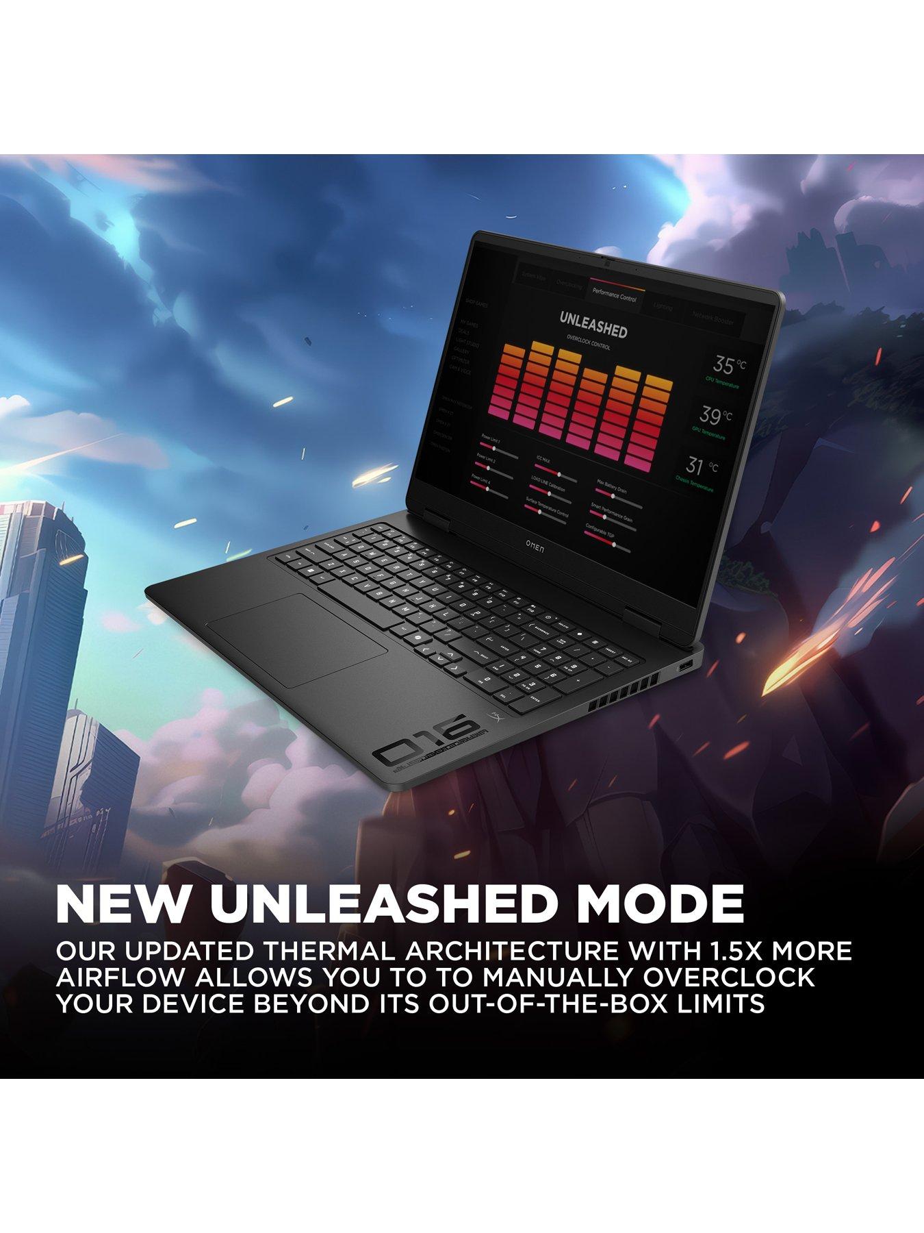 Image 4 of 7 of HP OMEN 16-ap0002na Gaming Laptop - GeForce RTX 5060 - AMD Ryzen AI 7 - 16GB RAM - 512GB SSD - 16in - Black