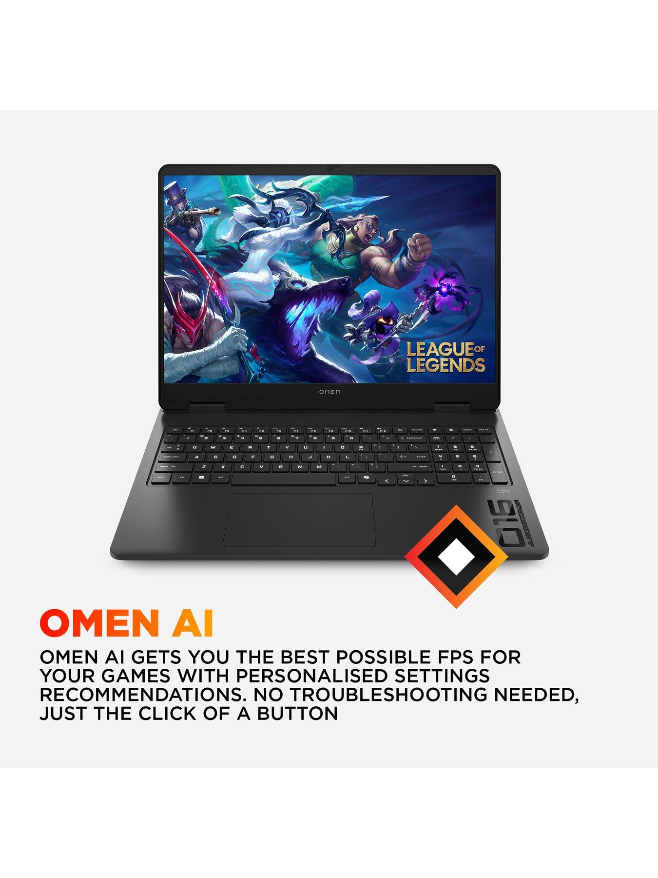 Image 6 of 7 of HP OMEN 16-ap0002na Gaming Laptop - GeForce RTX 5060 - AMD Ryzen AI 7 - 16GB RAM - 512GB SSD - 16in - Black