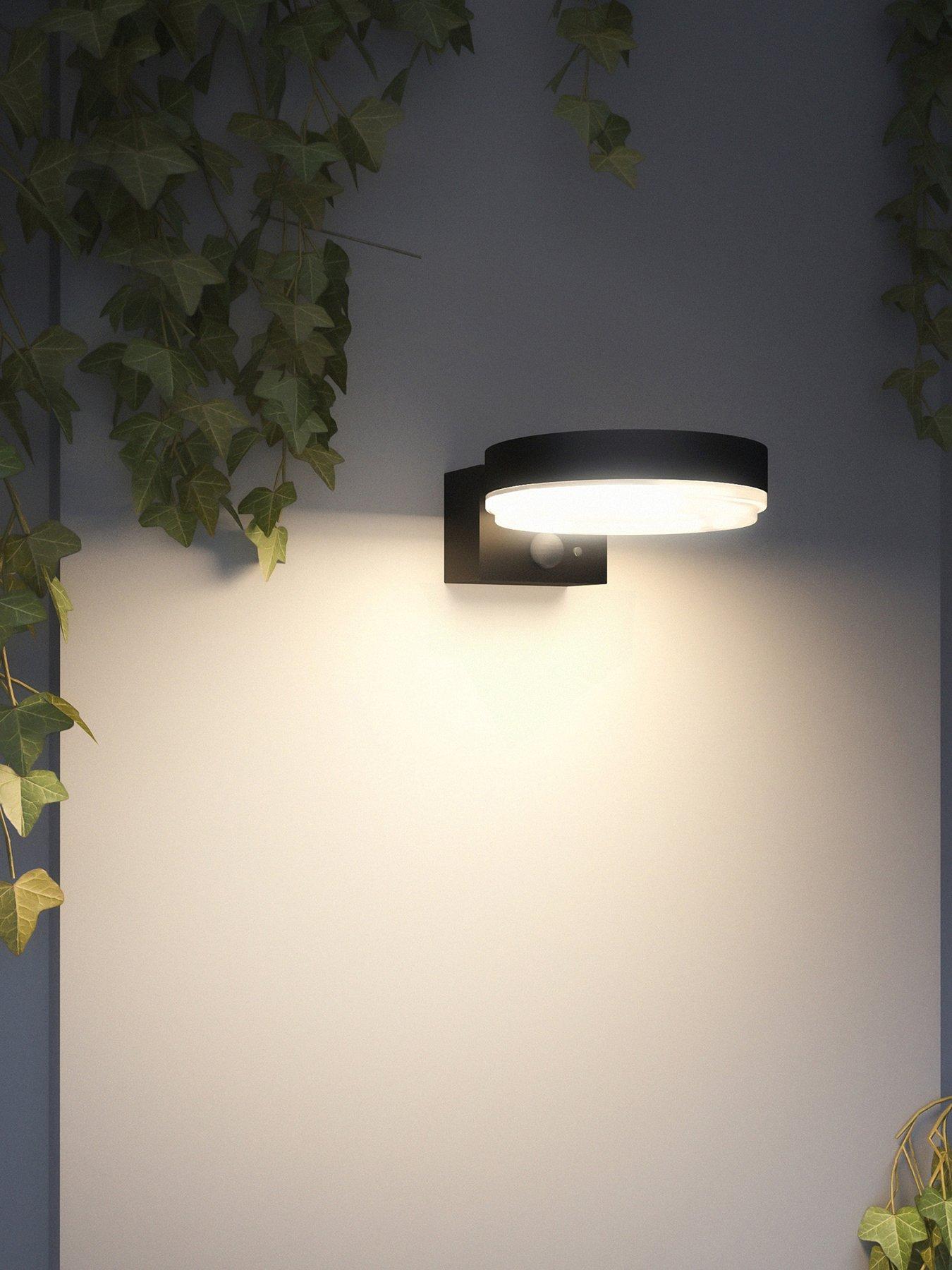 4Lite Antheia Solar Sleek Wall Light with built in PIR Motion Sensor