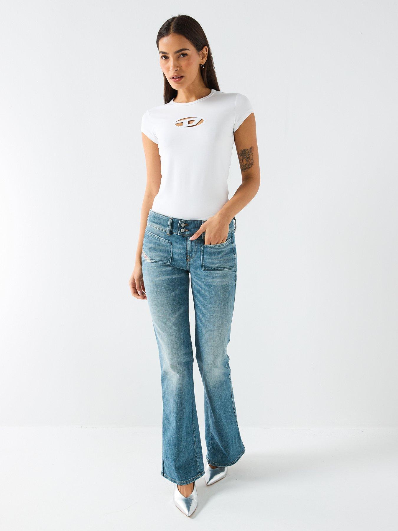 Diesel T-angie Short Sleeve Logo T-shirt | Very