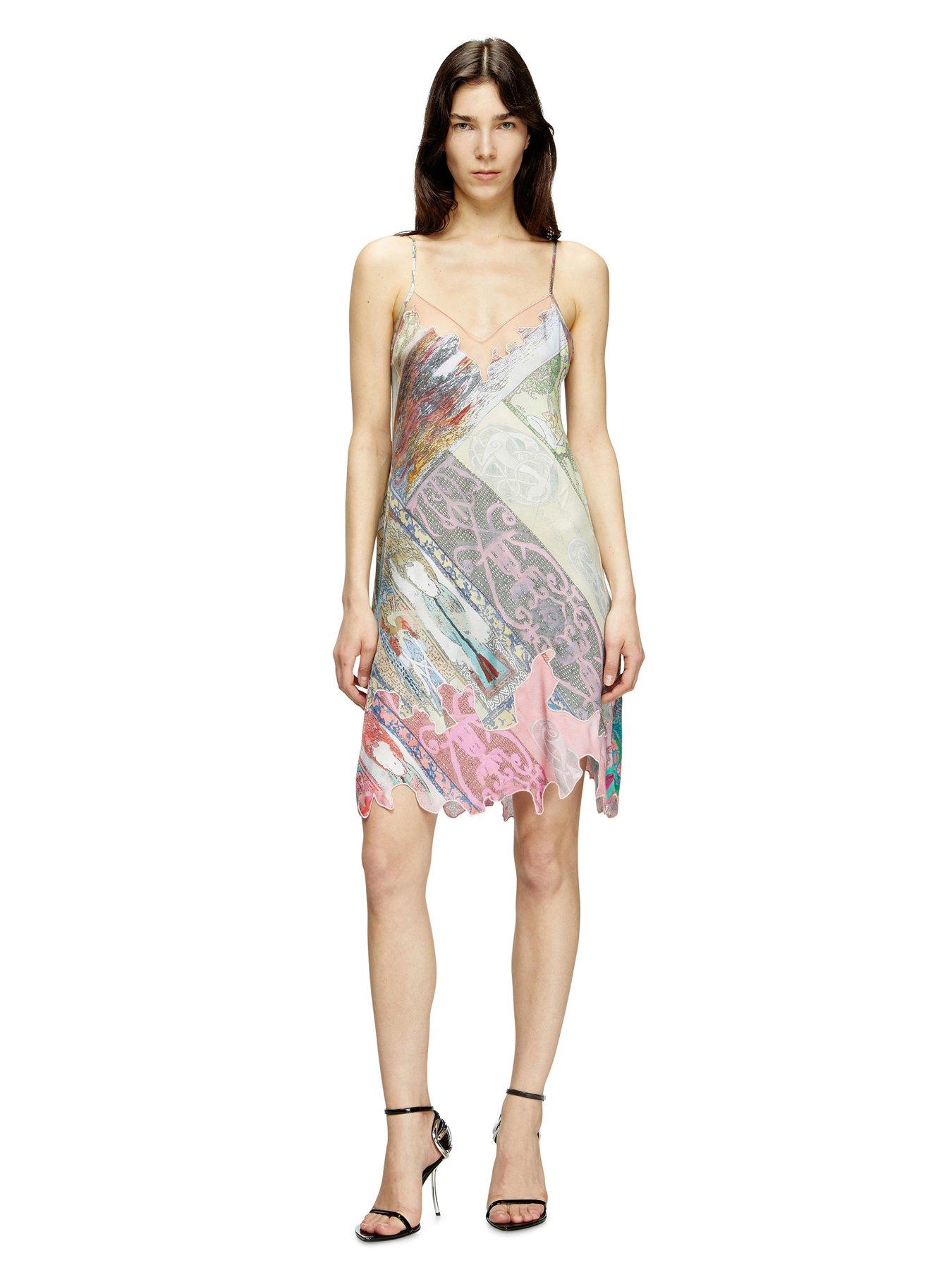 Diesel D-Aria Printed Slip Mini Dress