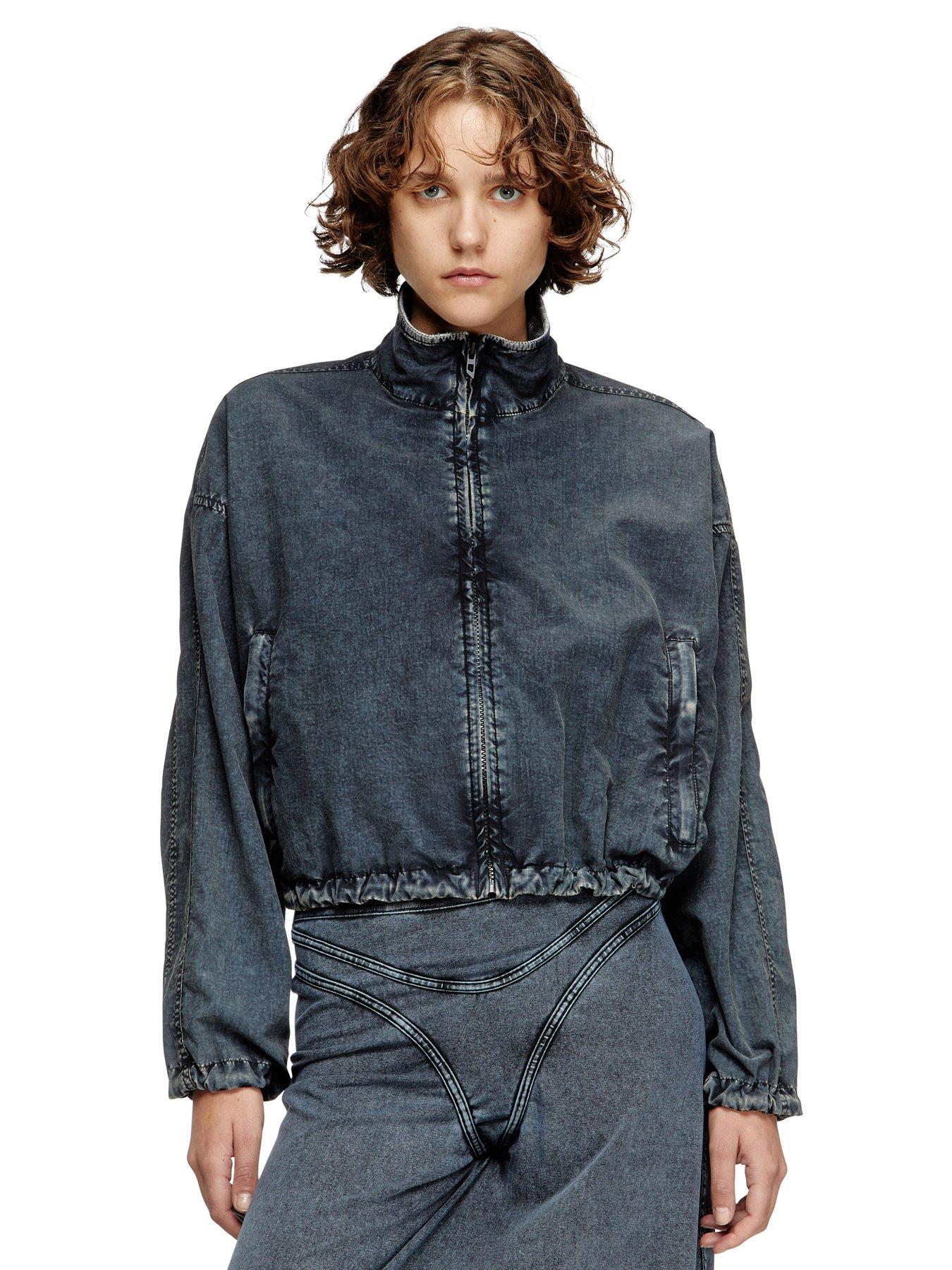 Diesel G-Leam Denim Bomber Jacket - Dark Blue