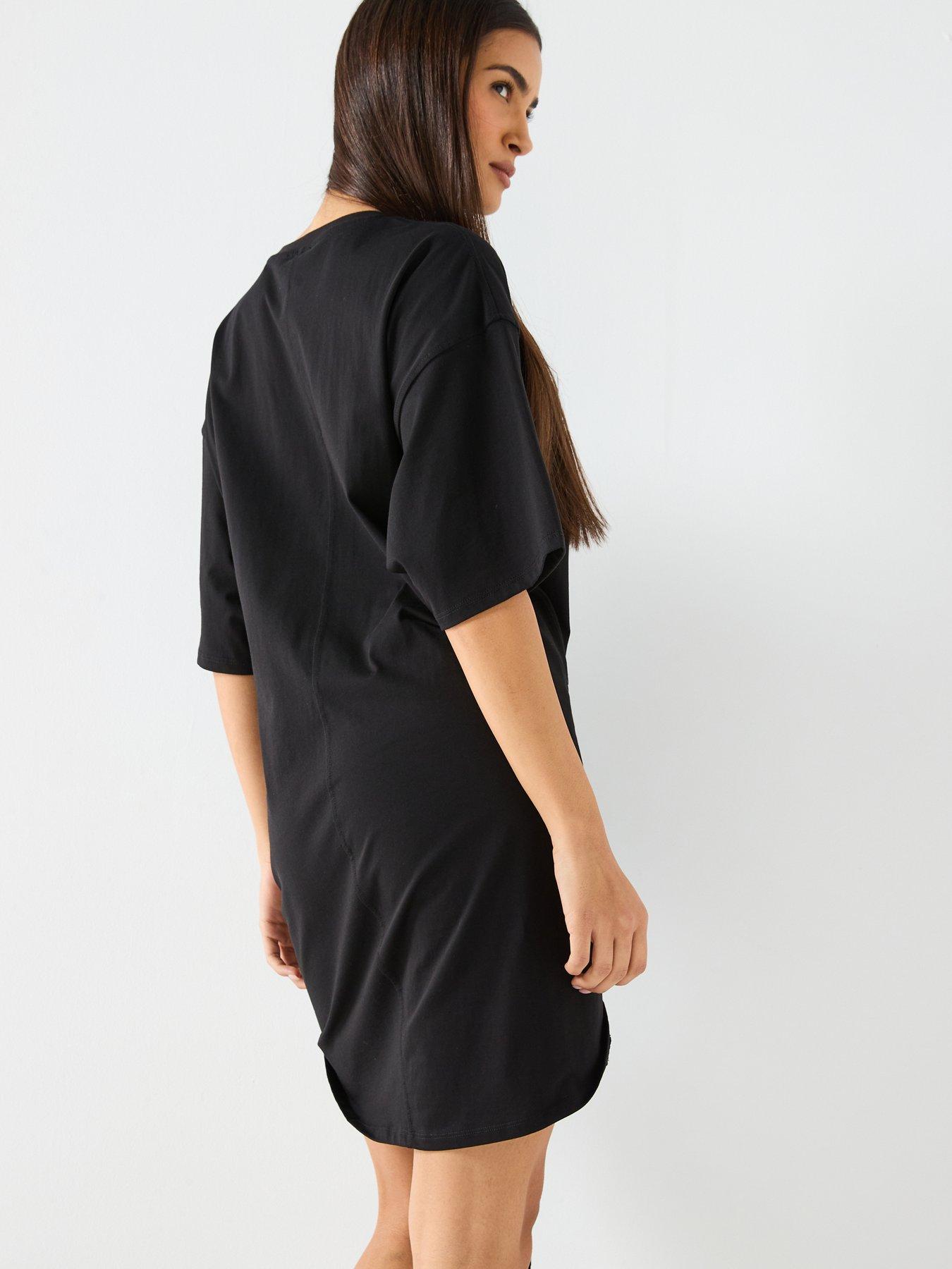 Image 5 of 6 of Diesel D-Eivor Wrap T-Shirt Dress - Black