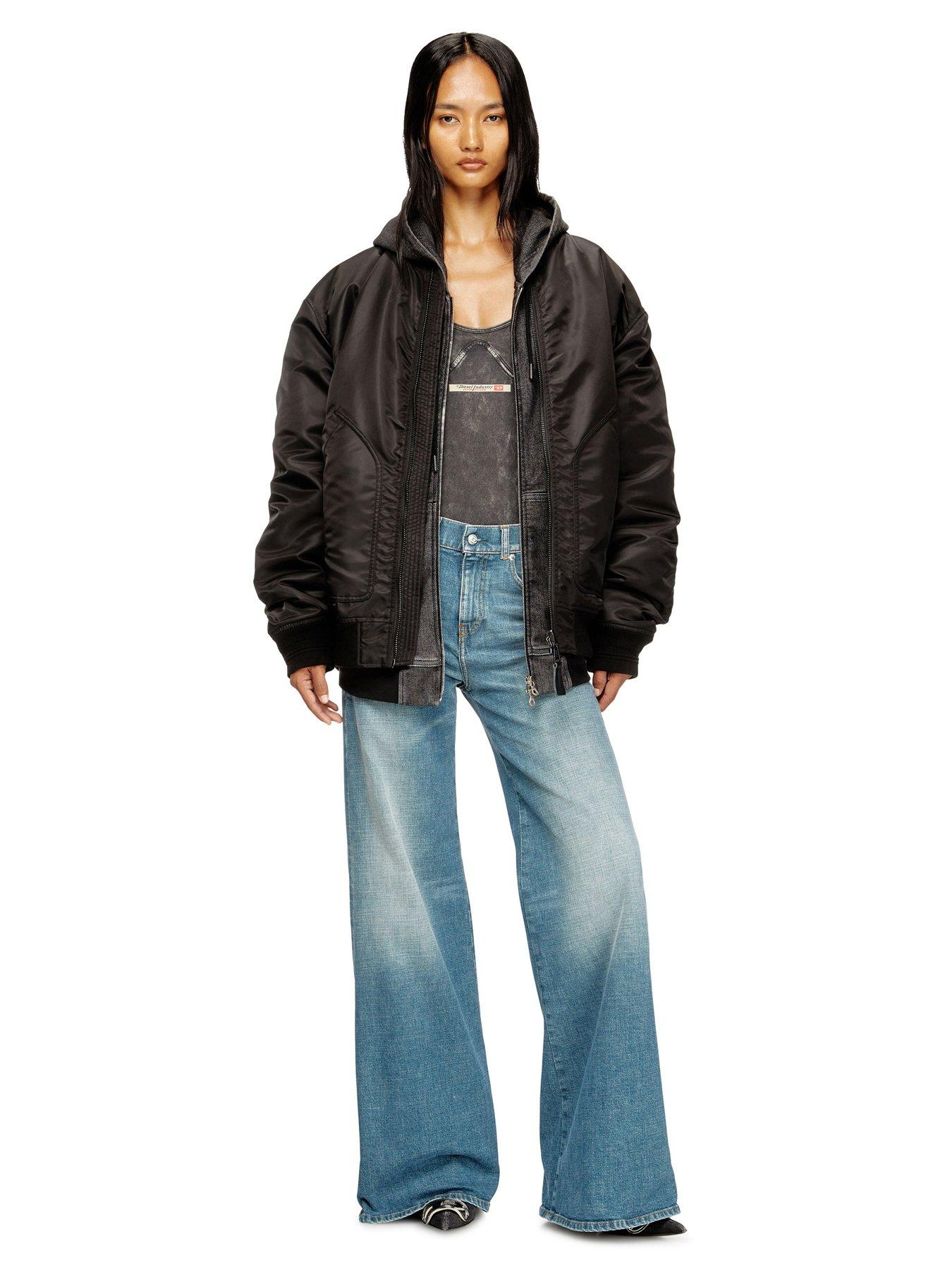 Diesel 1978 D-akemi Wide Leg Jeans - Mid Wash