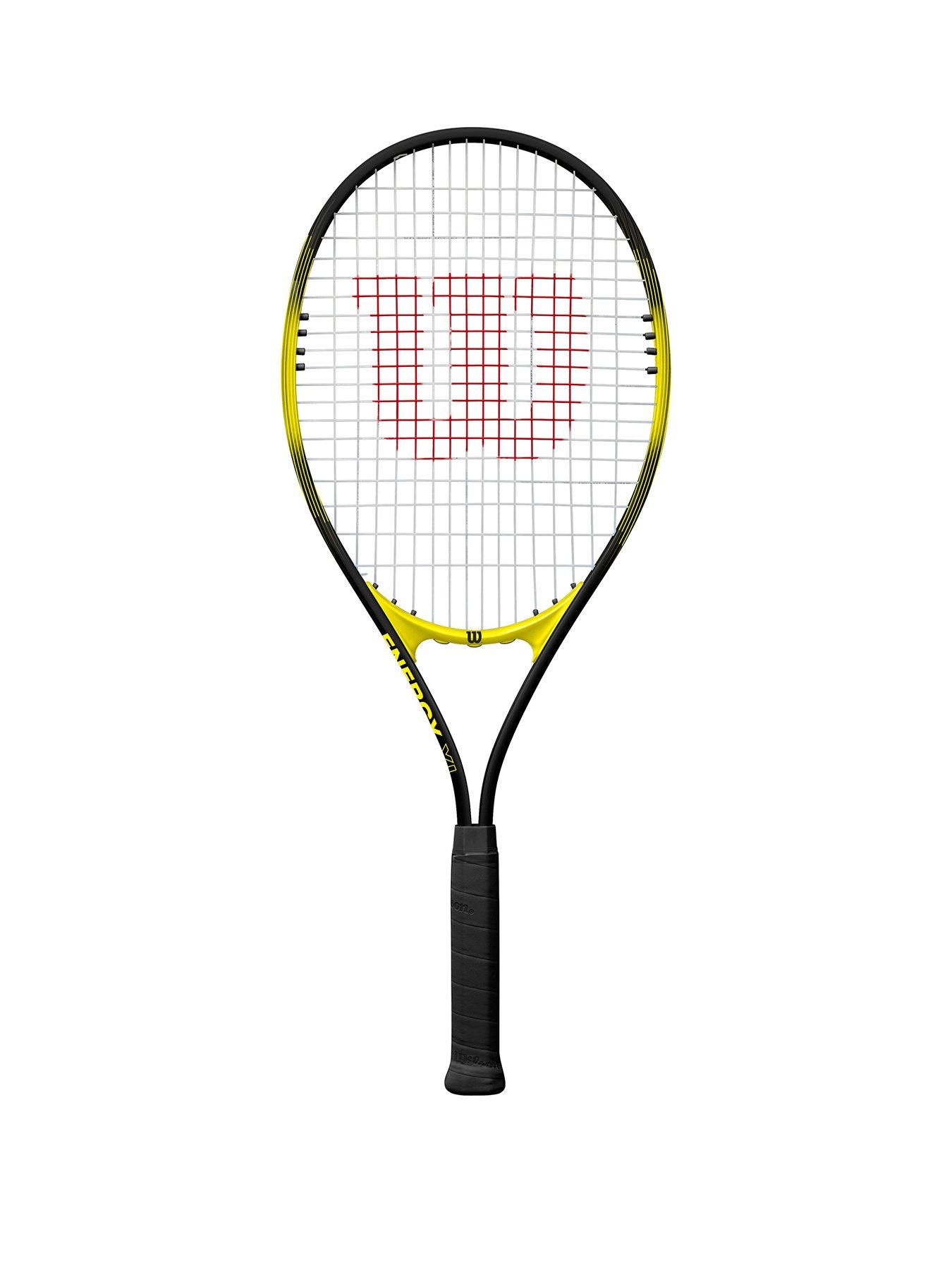 Wilson Energy XL Adult Tennis Racket - size 2 - Black/Yellow