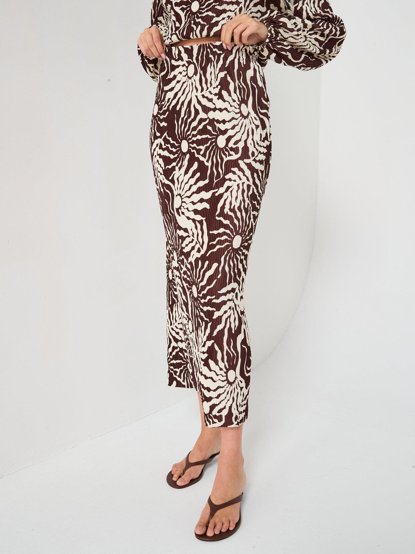 undefined Plisse Skirt Co-ord