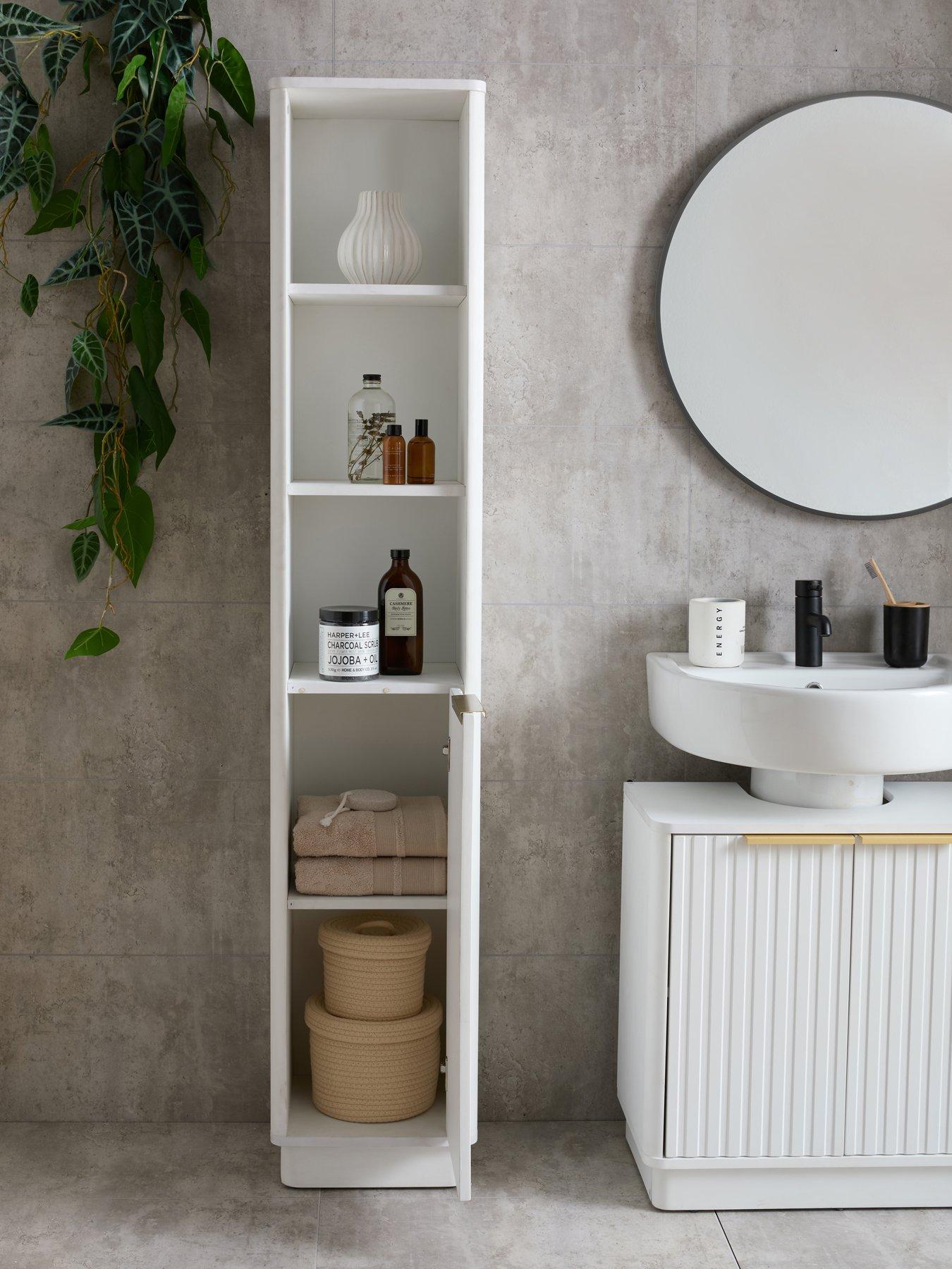 Image 7 of 7 of The Very Collection Maeva Fluted Tall Cabinet - FSC&reg; Certified
