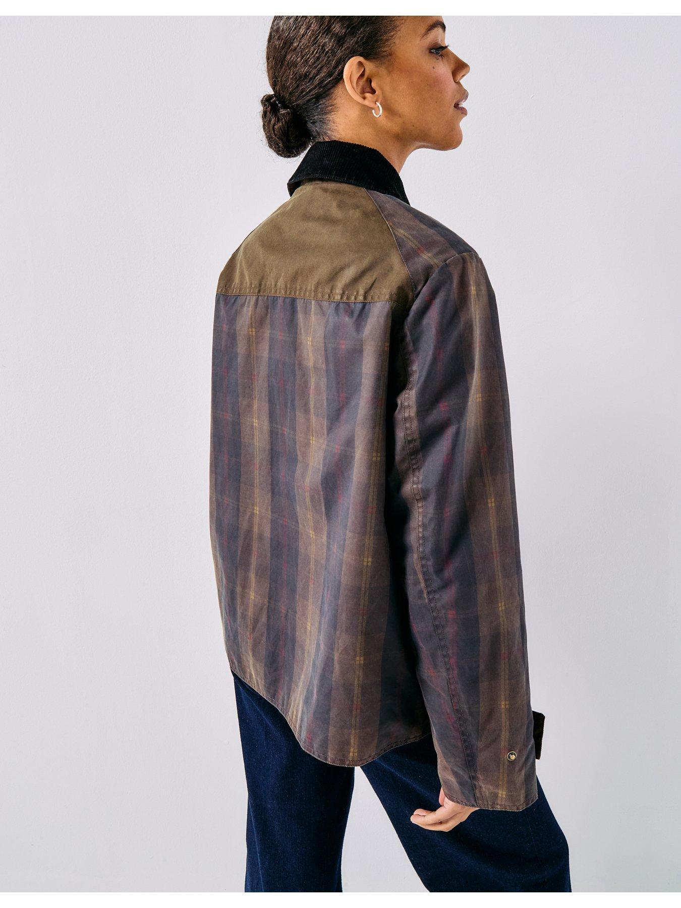 Image 2 of 6 of Only Mountain Check Barn Jacket - Green