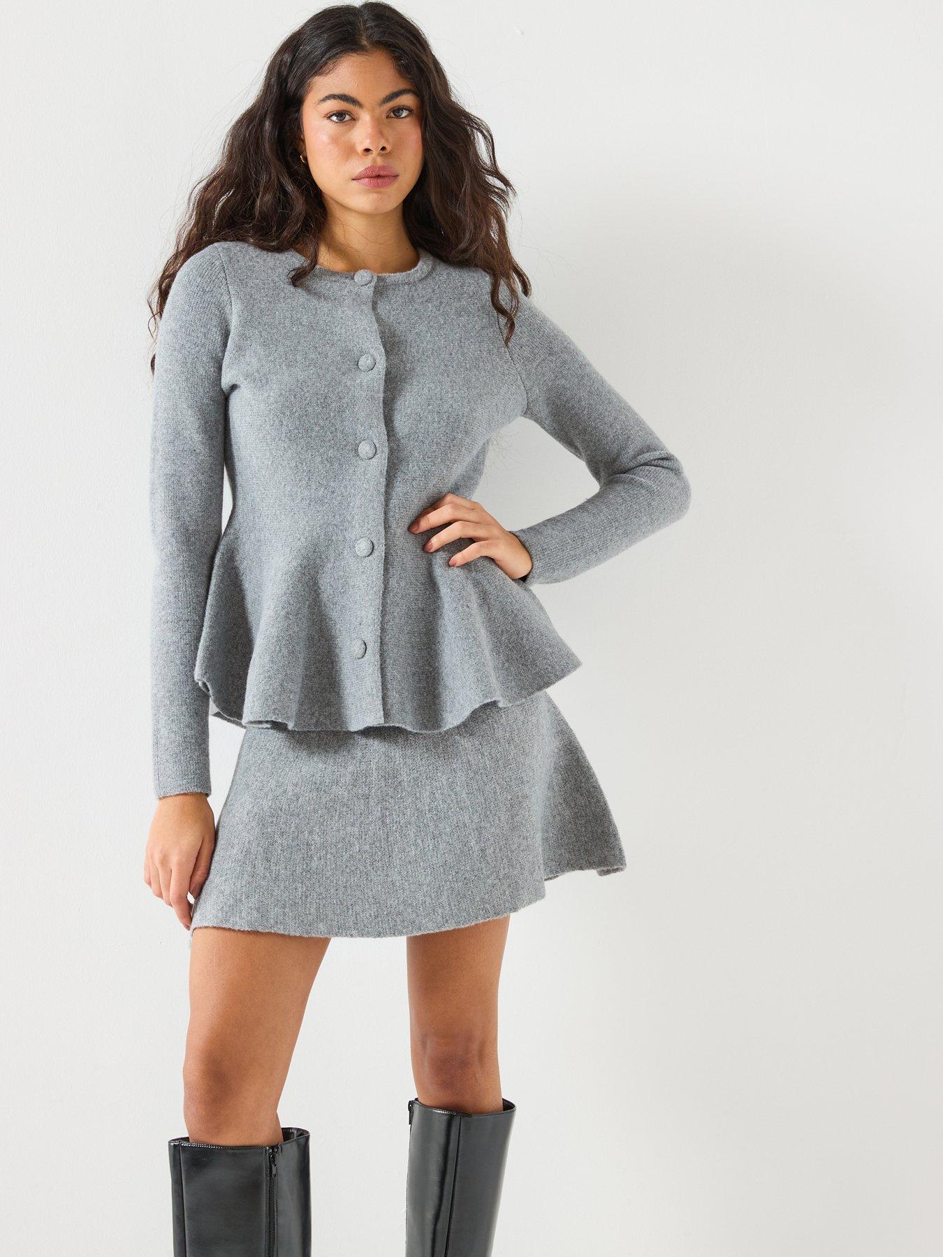 JDY Lea Life Short Skirt - Grey | Very