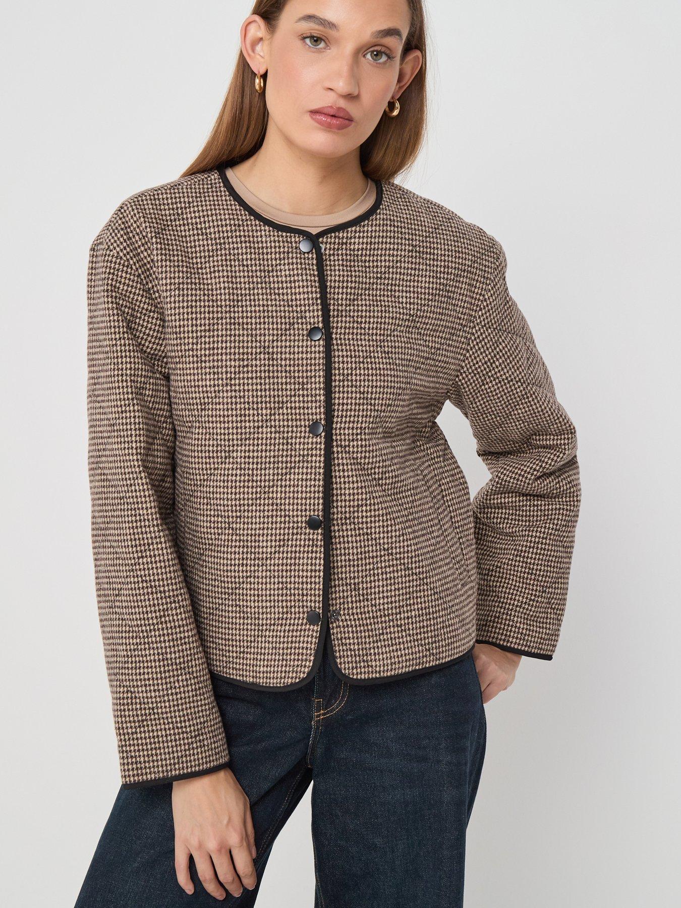 JDY Jdyemery Quilted Jacket Woven - Brown