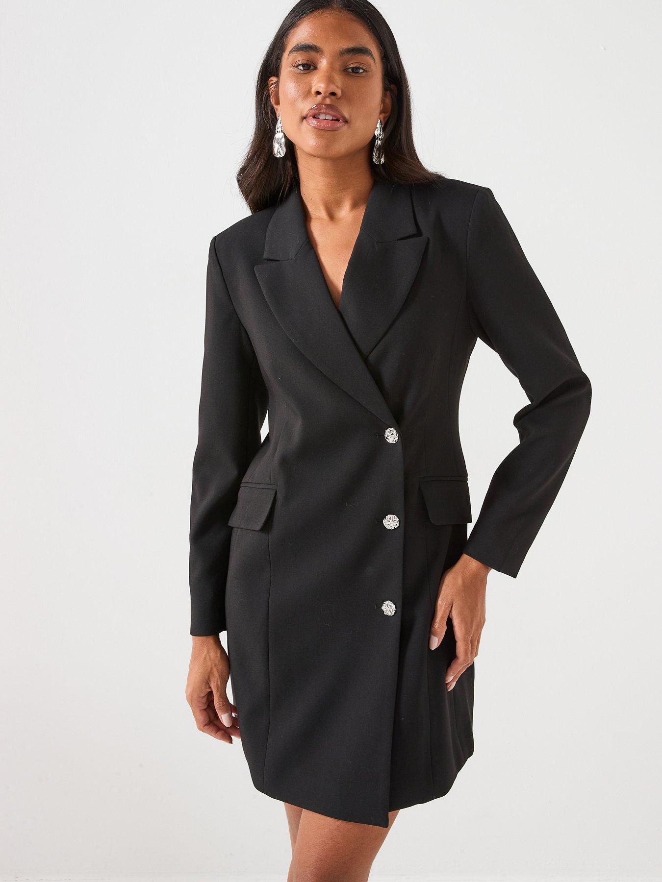 oh polly black glitter dress Anne Klein 2Pc Jacket & Dress Set, 14 / Black main image 0