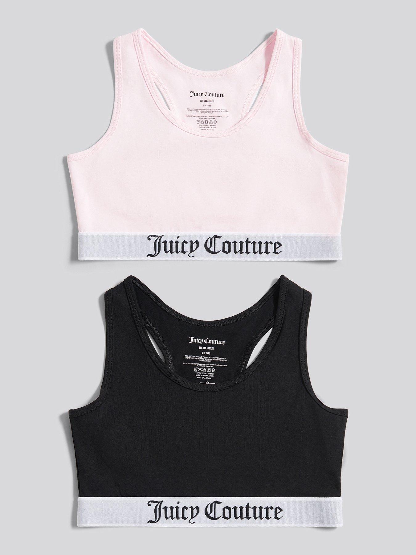 Juicy Couture: Girls 2 Pack Crop Tops - Pink