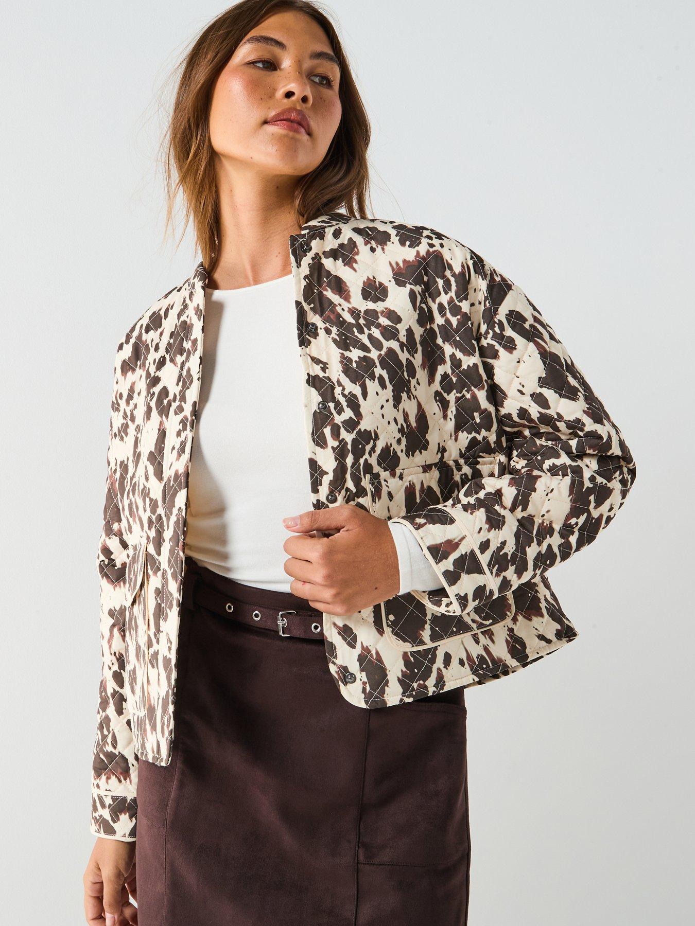 Only Hallie Quilted Jacket - Brown Multi