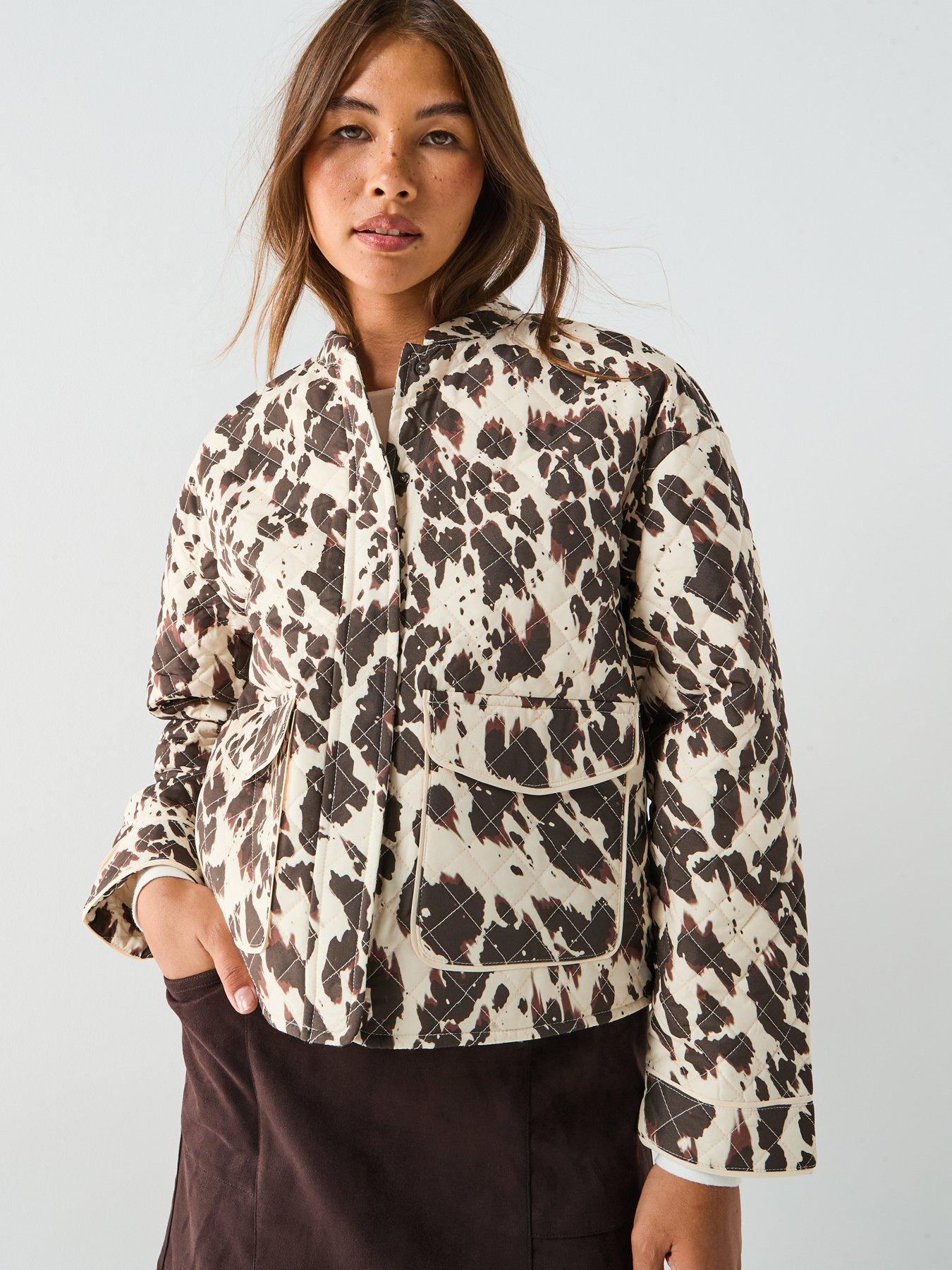 Image 5 of 6 of Only Hallie Quilted Jacket - Brown Multi