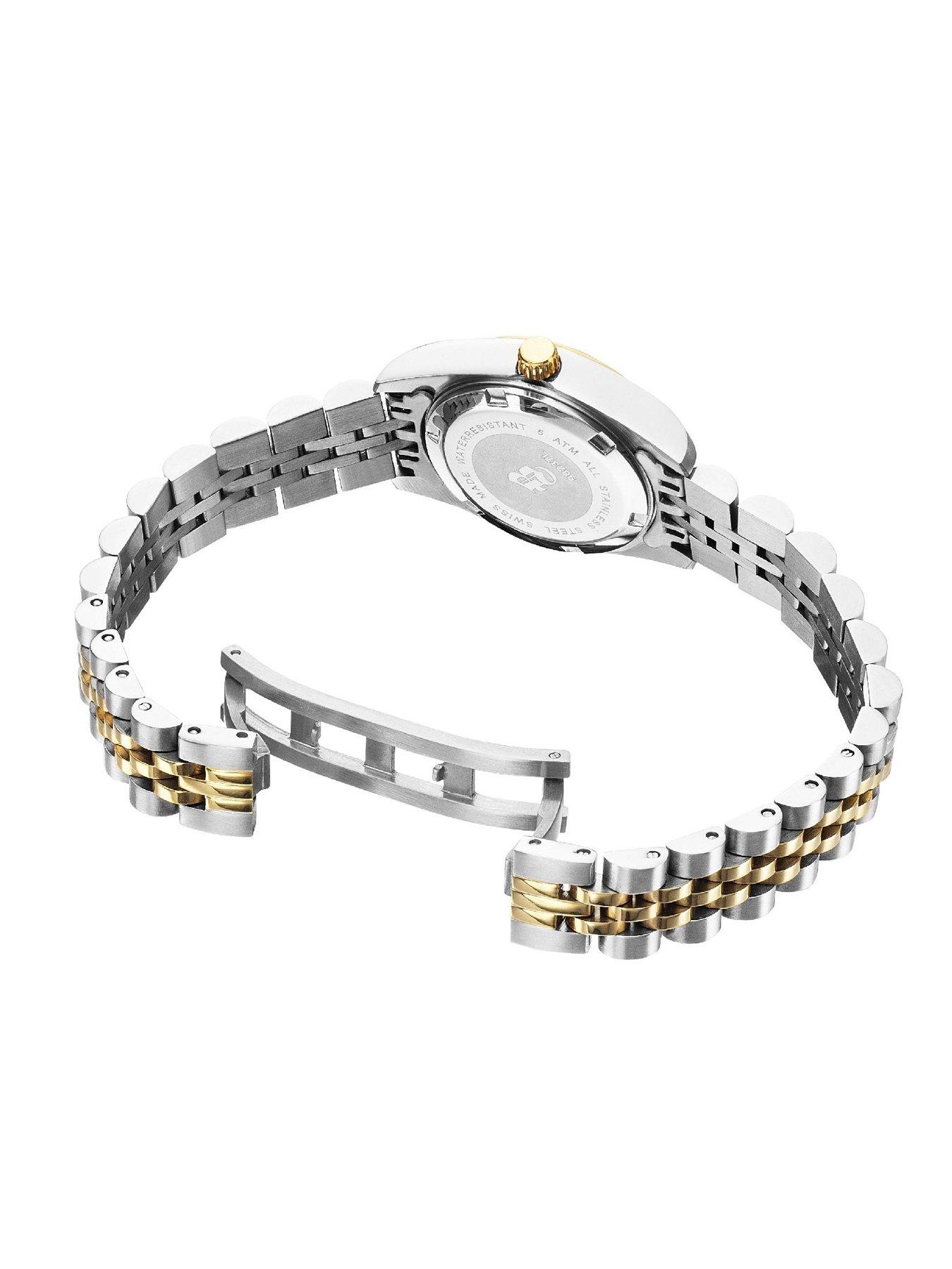Image 3 of 4 of Jacques Du Manoir Swiss-made Ladies Inspiration Silver &amp; Gold Plated Bracelet Watch