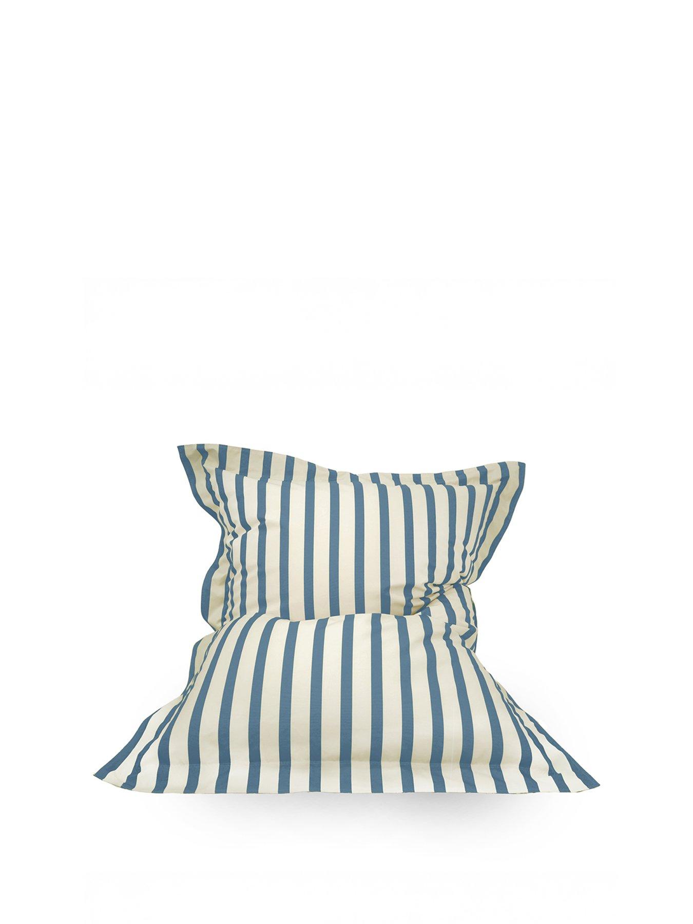 Image 2 of 6 of rucomfy Indoor/Outdoor Striped Giant Squarbie Adult Beanbag
