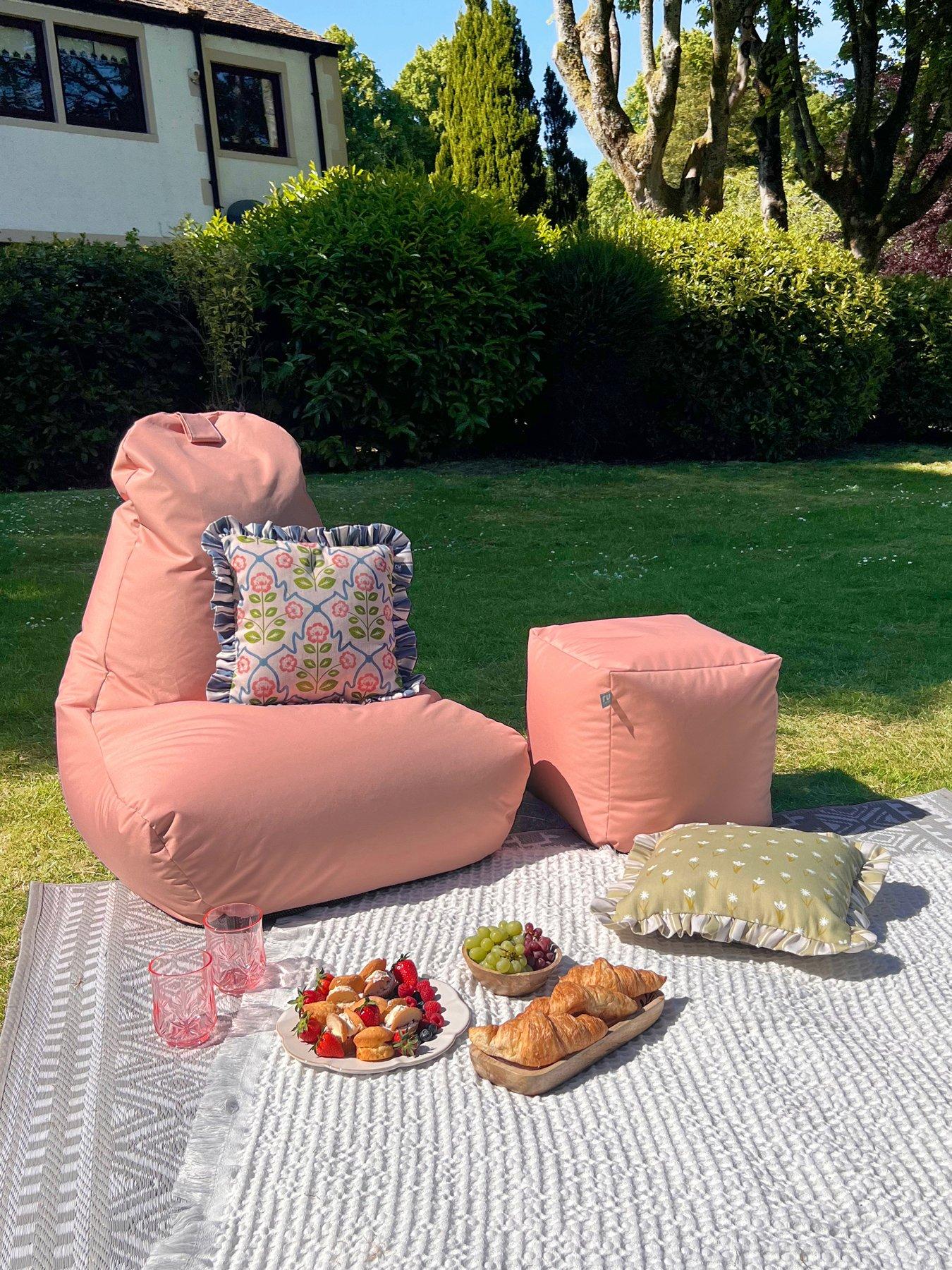 Image 1 of 5 of rucomfy Large Adult Indoor/Outdoor Beanbag Chair