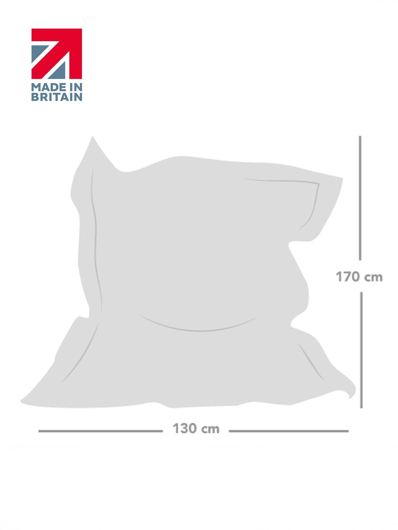 Image 3 of 3 of rucomfy Indoor/Outdoor Giant Squarbie Adult Beanbag
